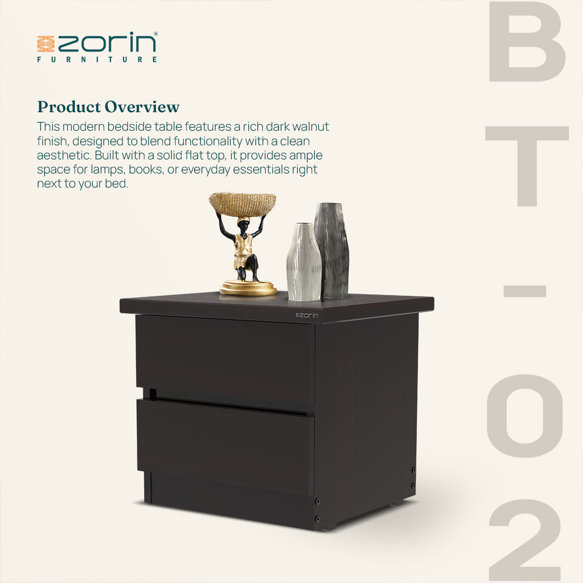 BT-2 Bedside Table Zorin