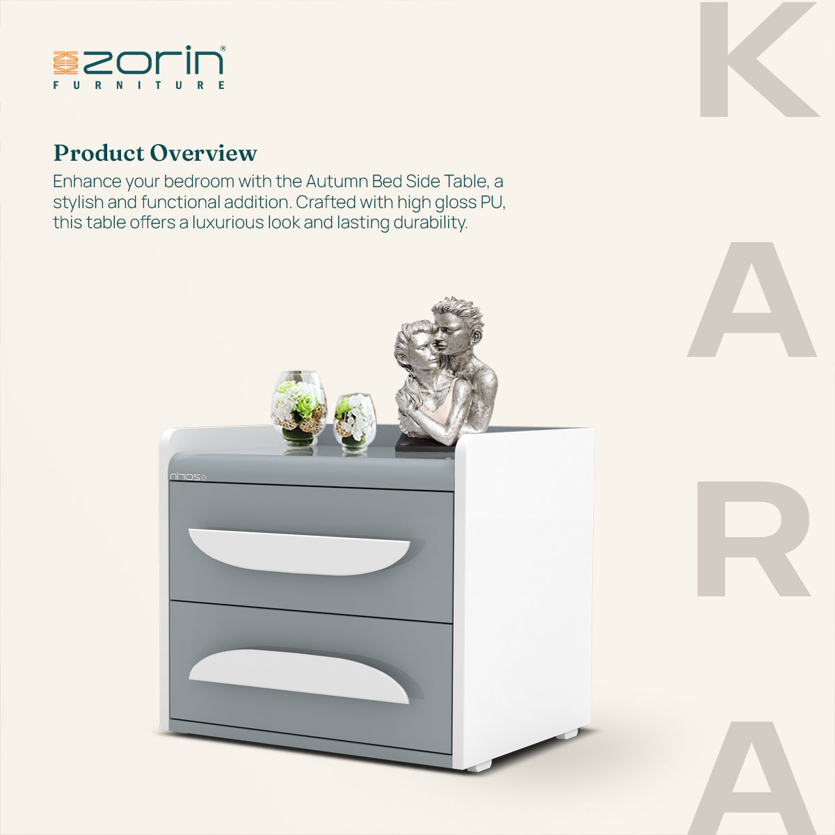 Kara Bed Side Table Zorin