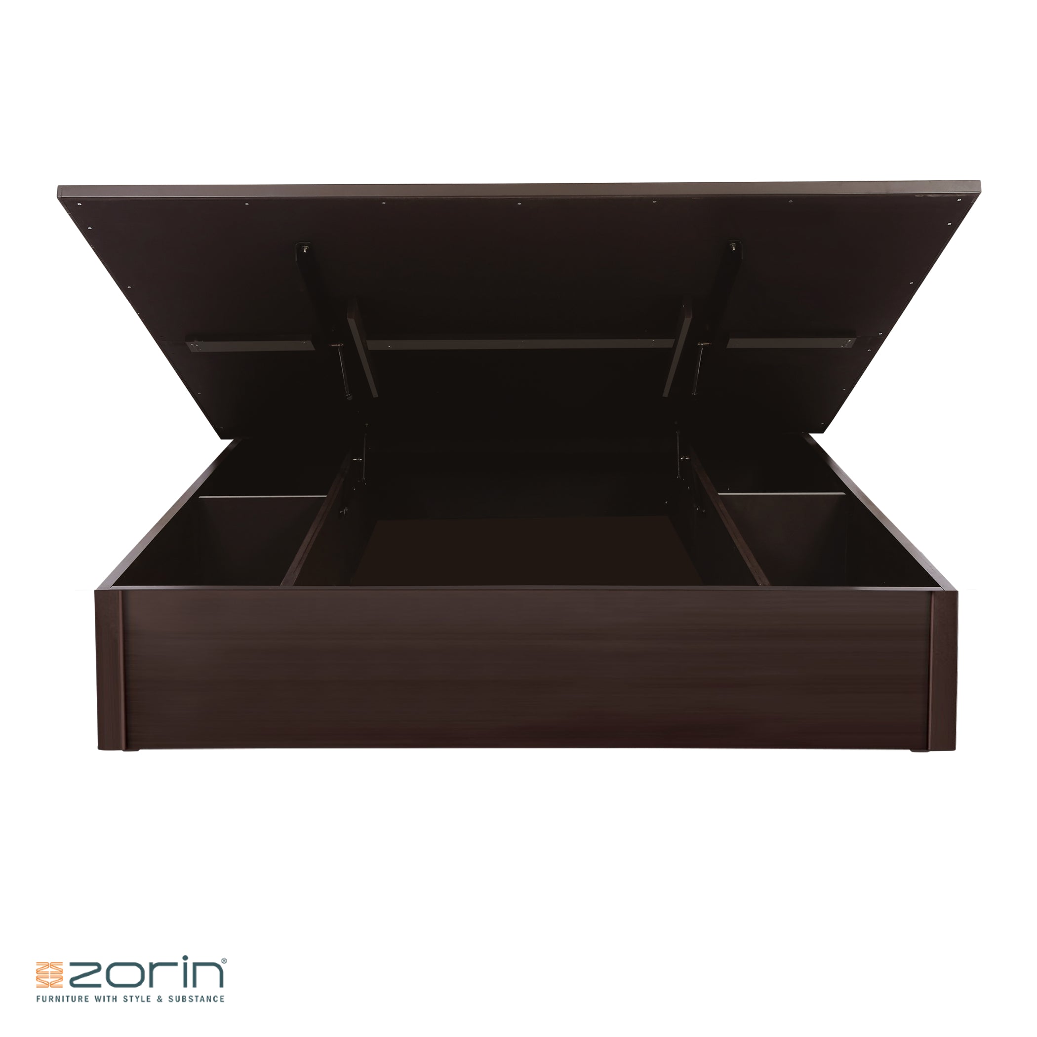 Honey Comb King bed in Walnut Finish Zorin