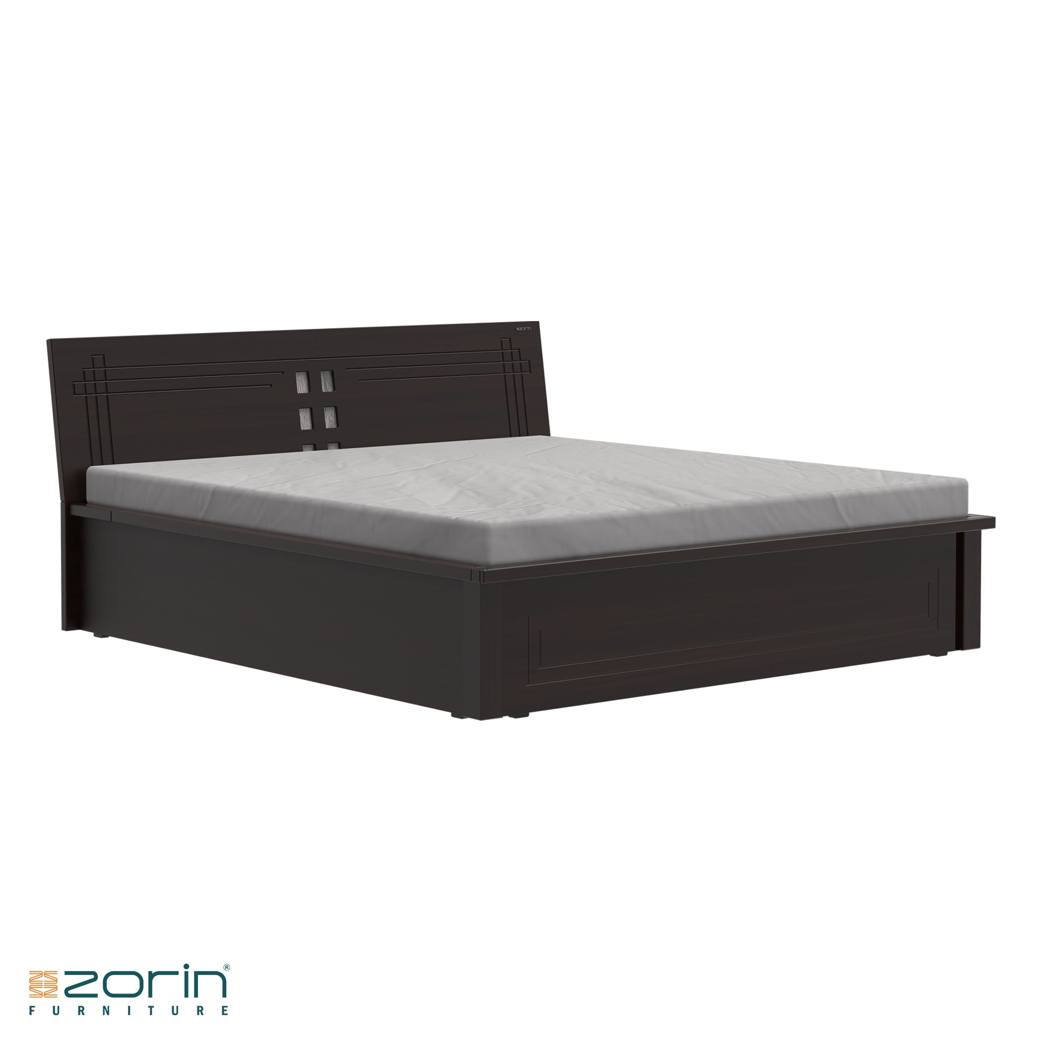 Atlas bed in Walnut Finish Zorin