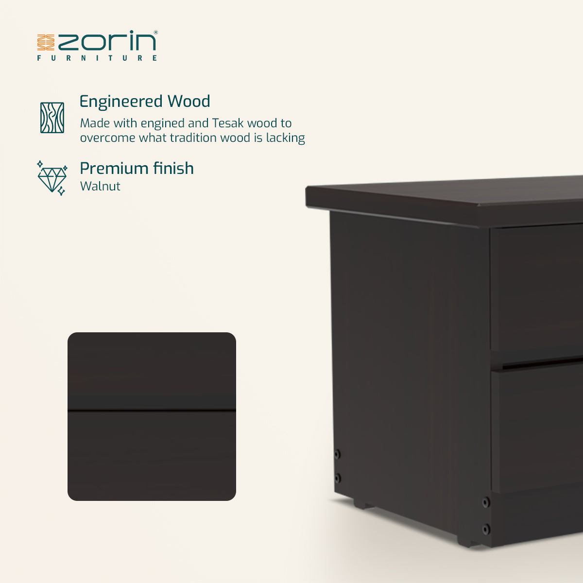 BT-2 Bedside Table Zorin