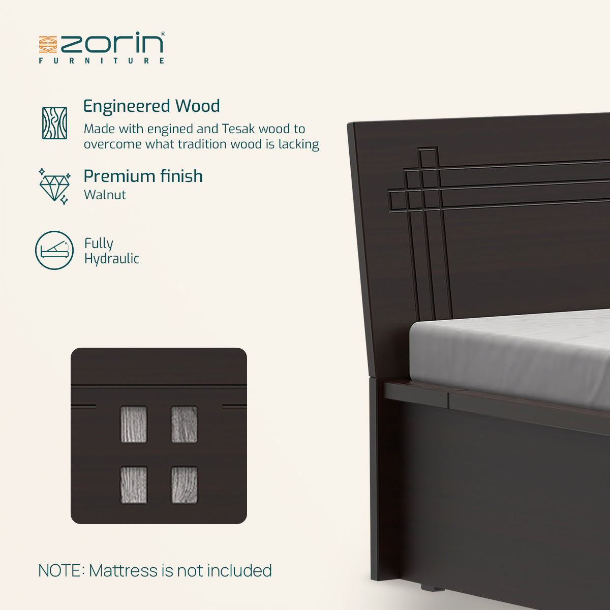 Atlas bed Storage Zorin