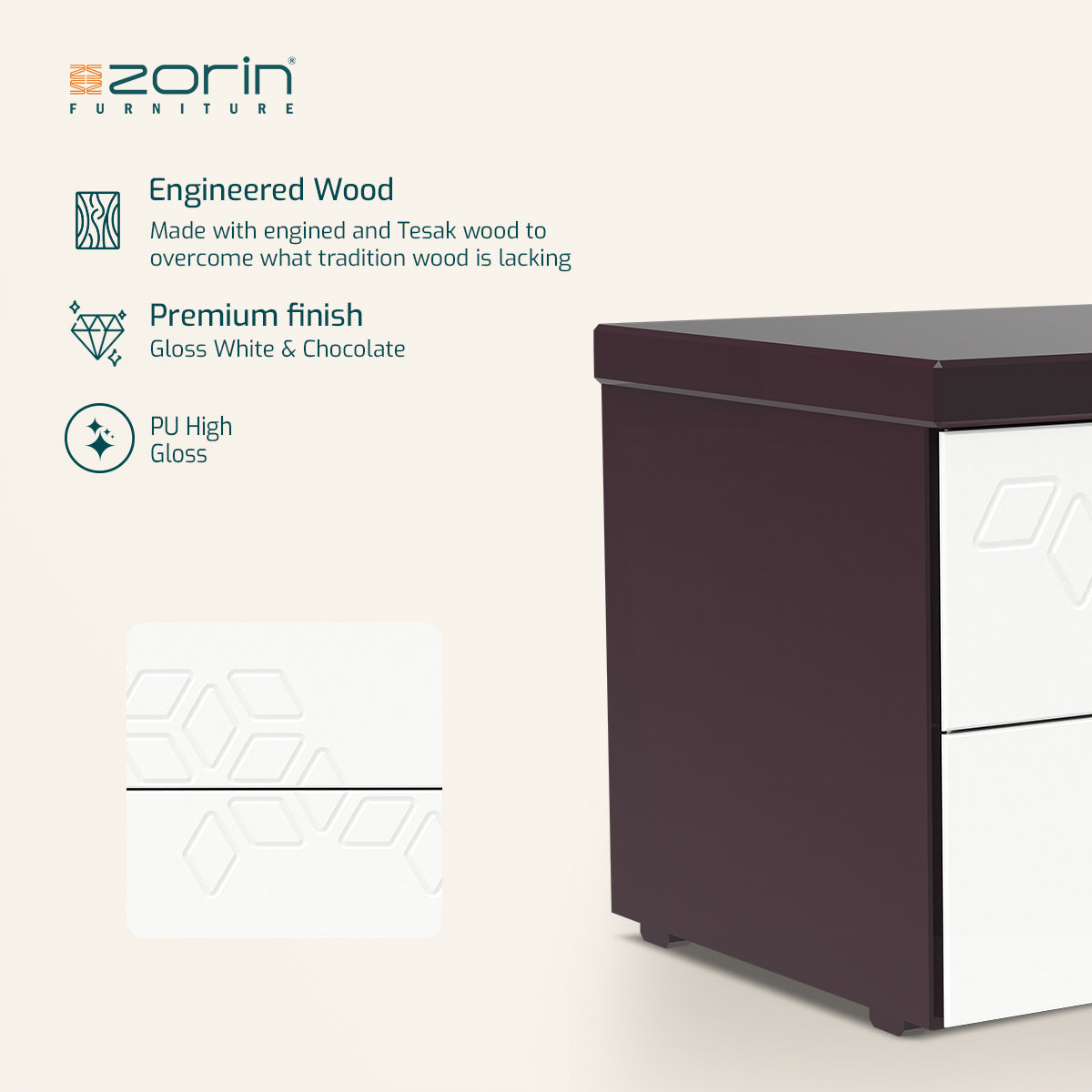 Autumn Bed Side Table Zorin