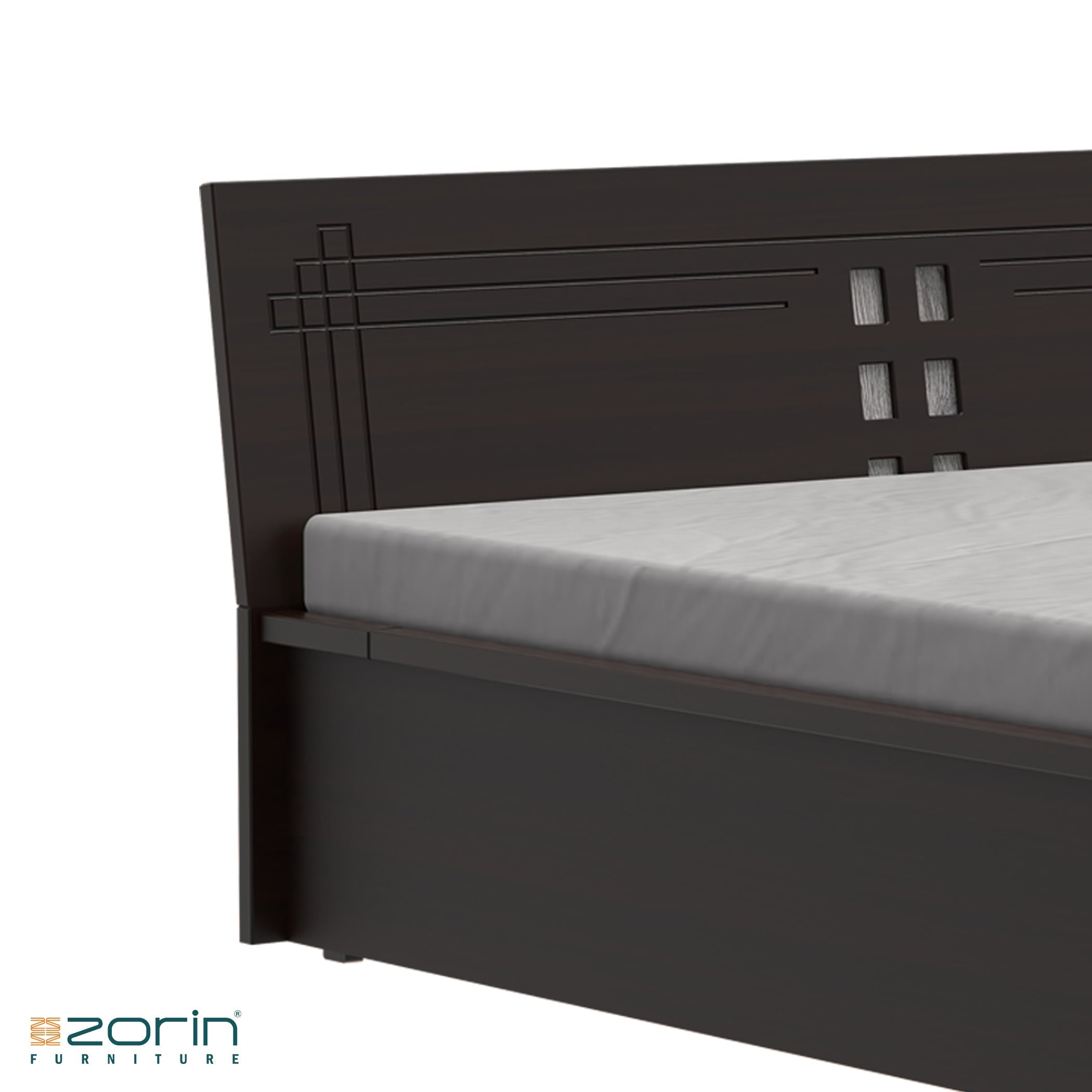 Atlas bed in Walnut Finish Zorin
