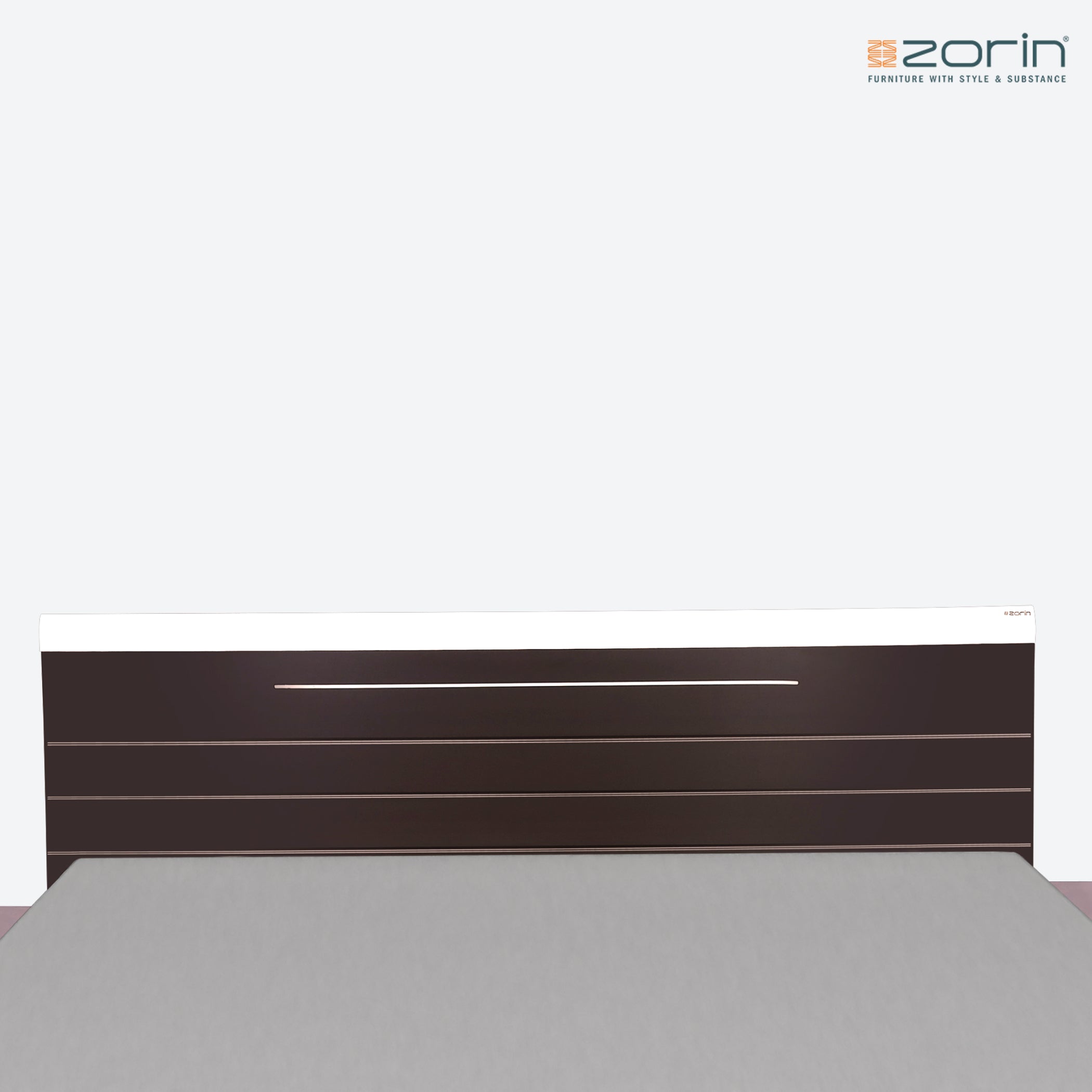 Astrid King bed in Walnut Finish Zorin