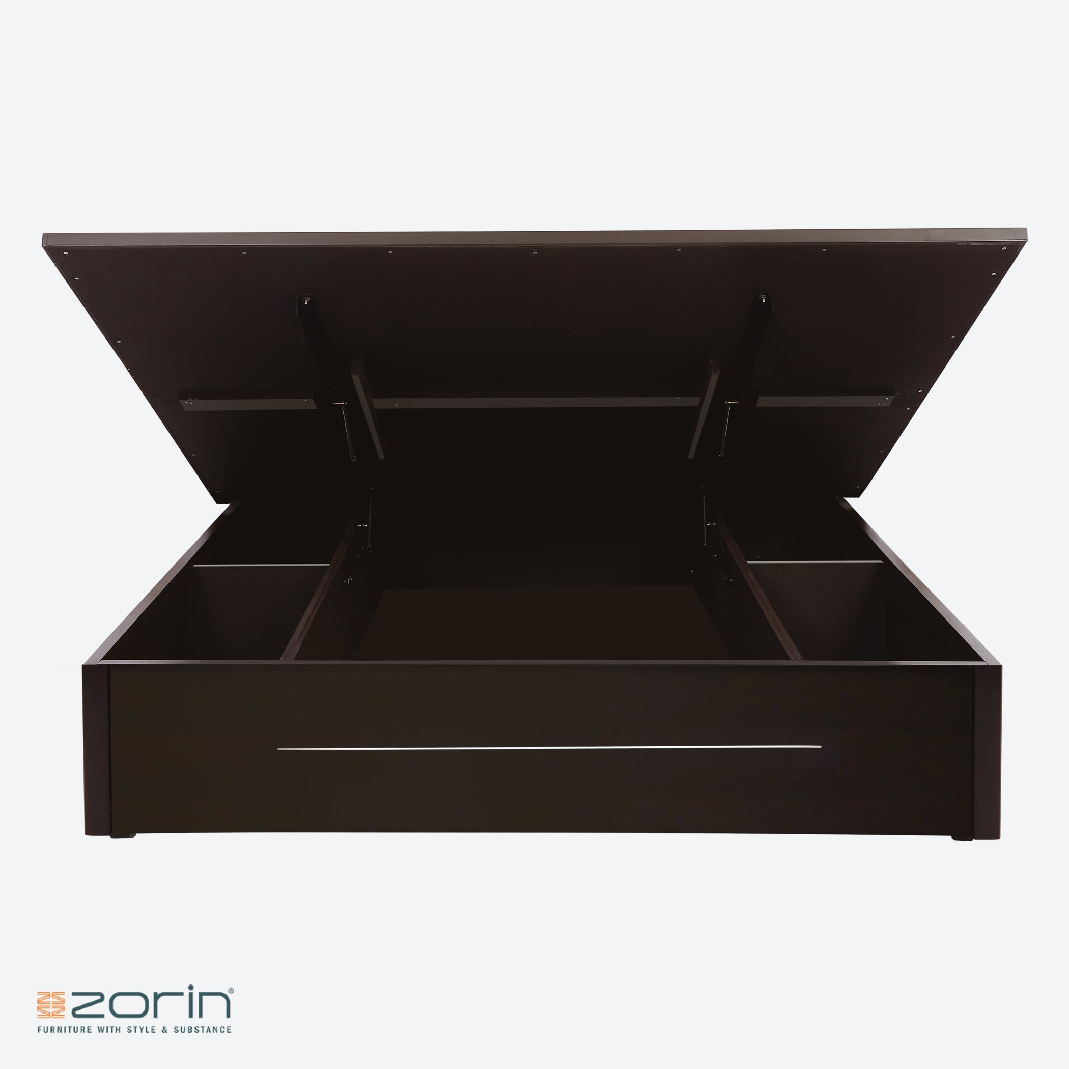 Astrid King bed in Walnut Finish Zorin