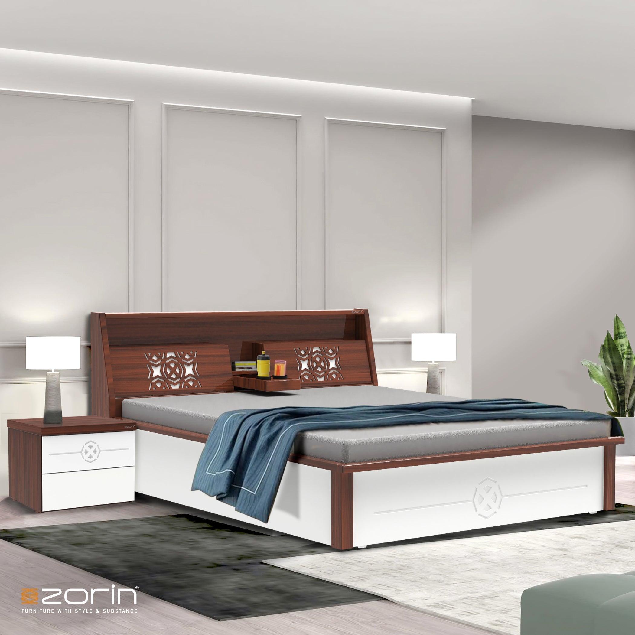 Lunar Bed Storage Zorin