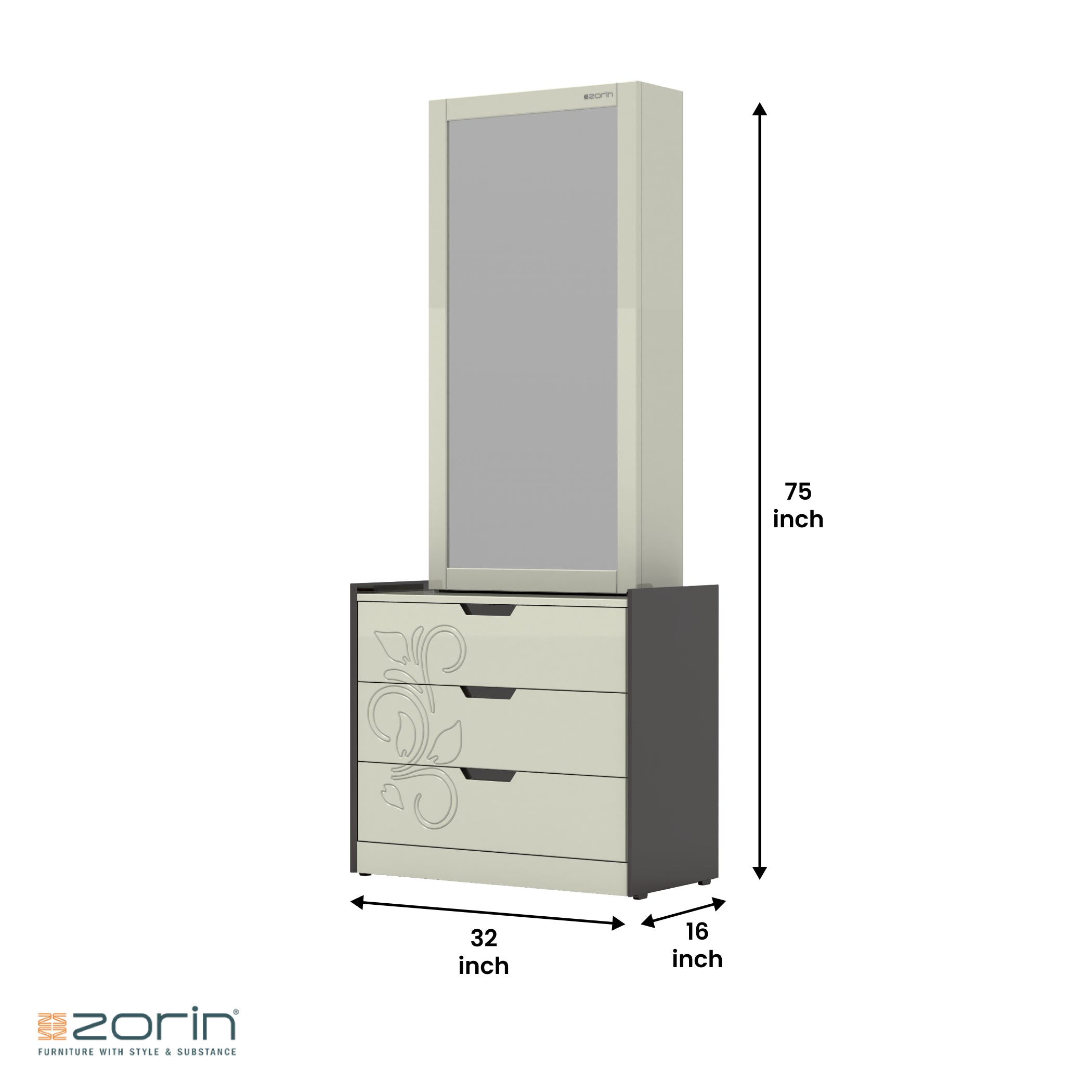Allure Dressar High Gloss PU Zorin