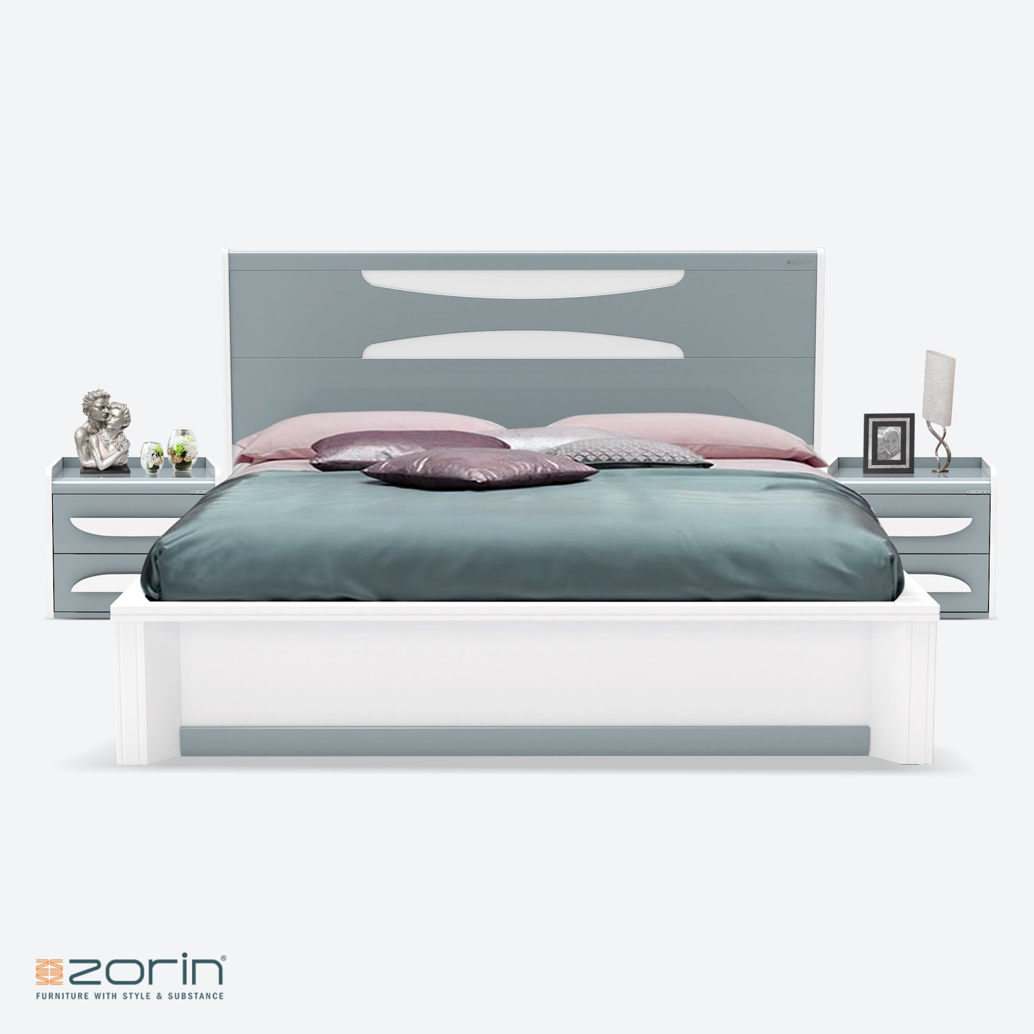 Kara High Gloss PU Bed Zorin
