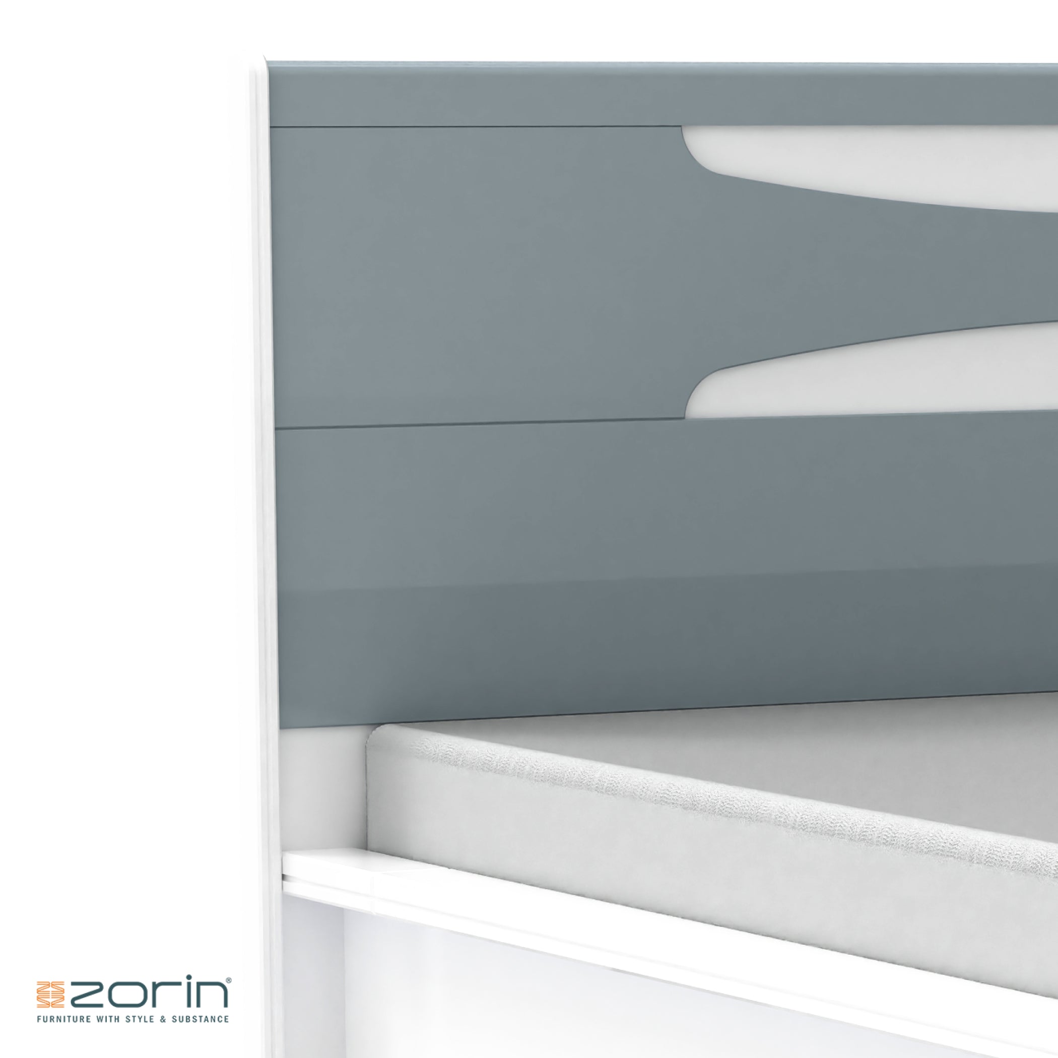 Kara High Gloss PU Bed Zorin
