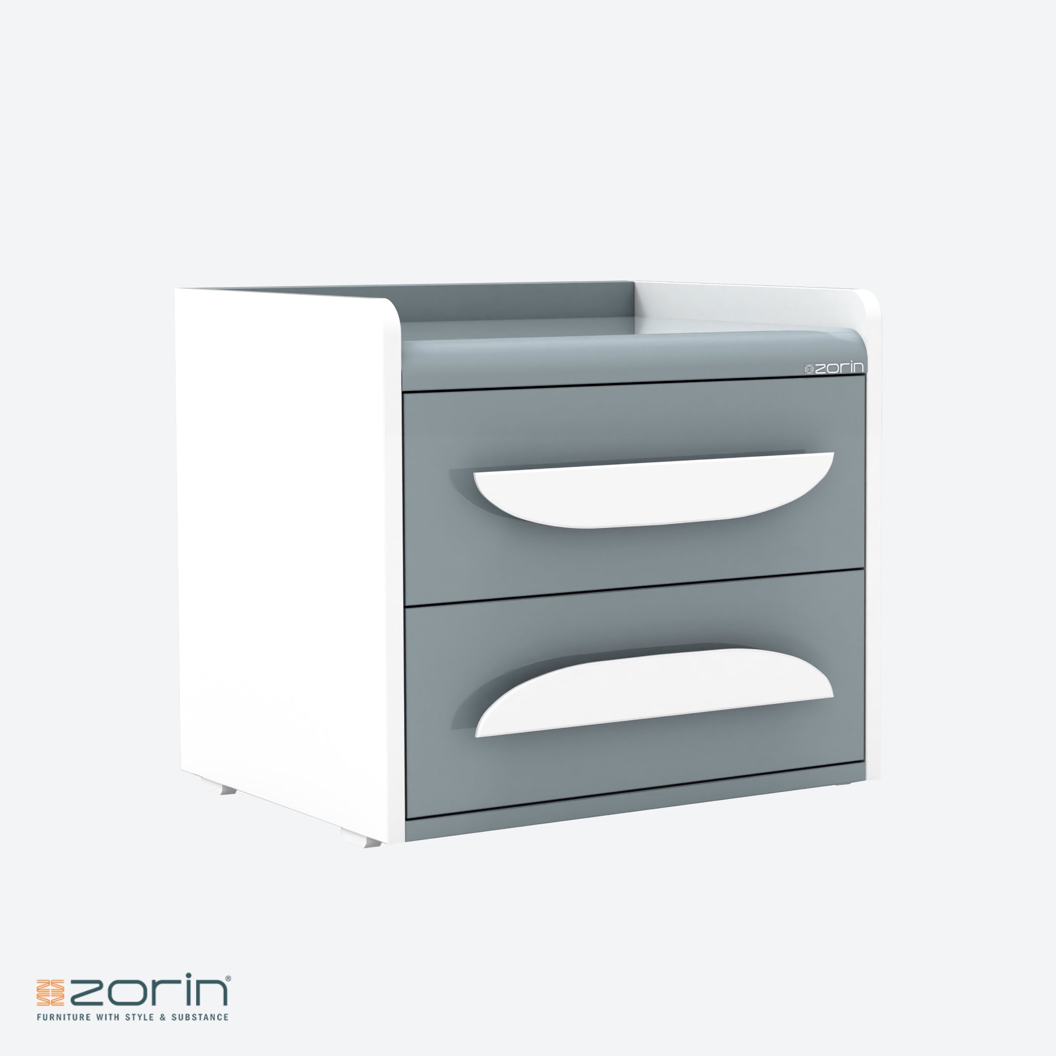 Kara Bed Side Table High Gloss PU Zorin