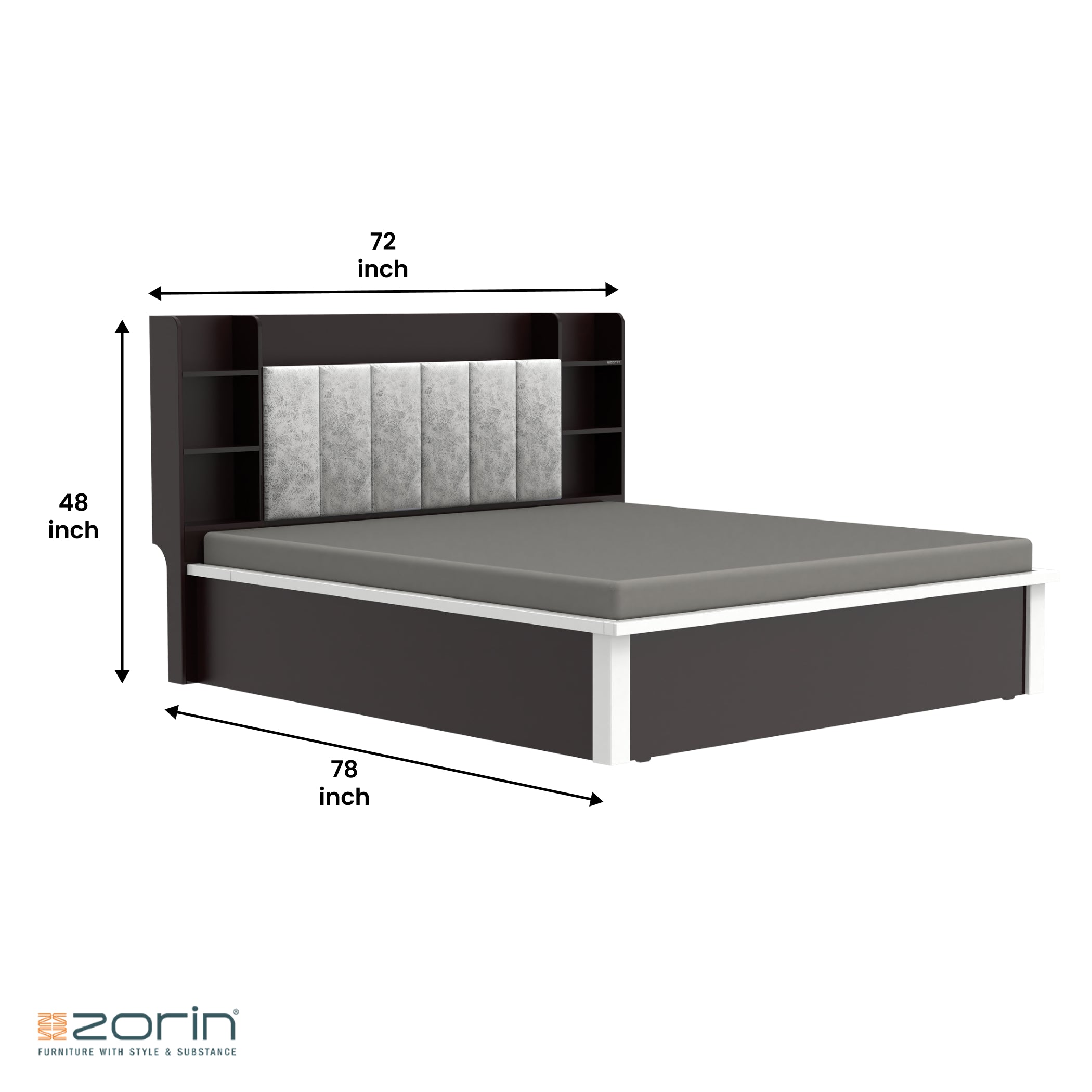 Manor King Bed With Storage Zorin