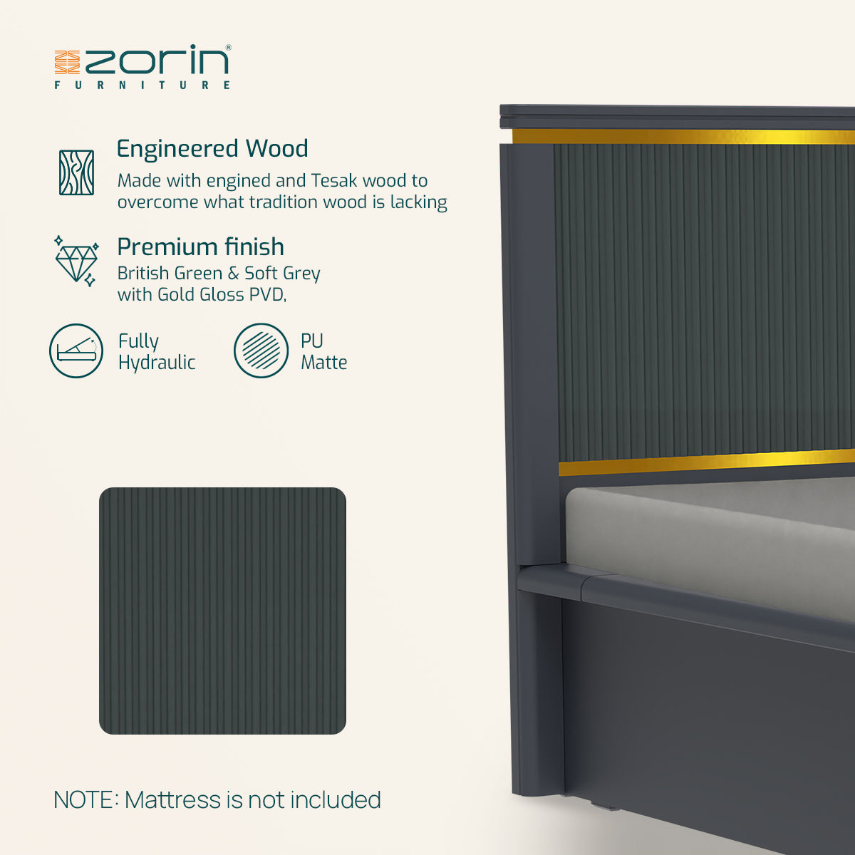 Ombre Bed Storage Zorin