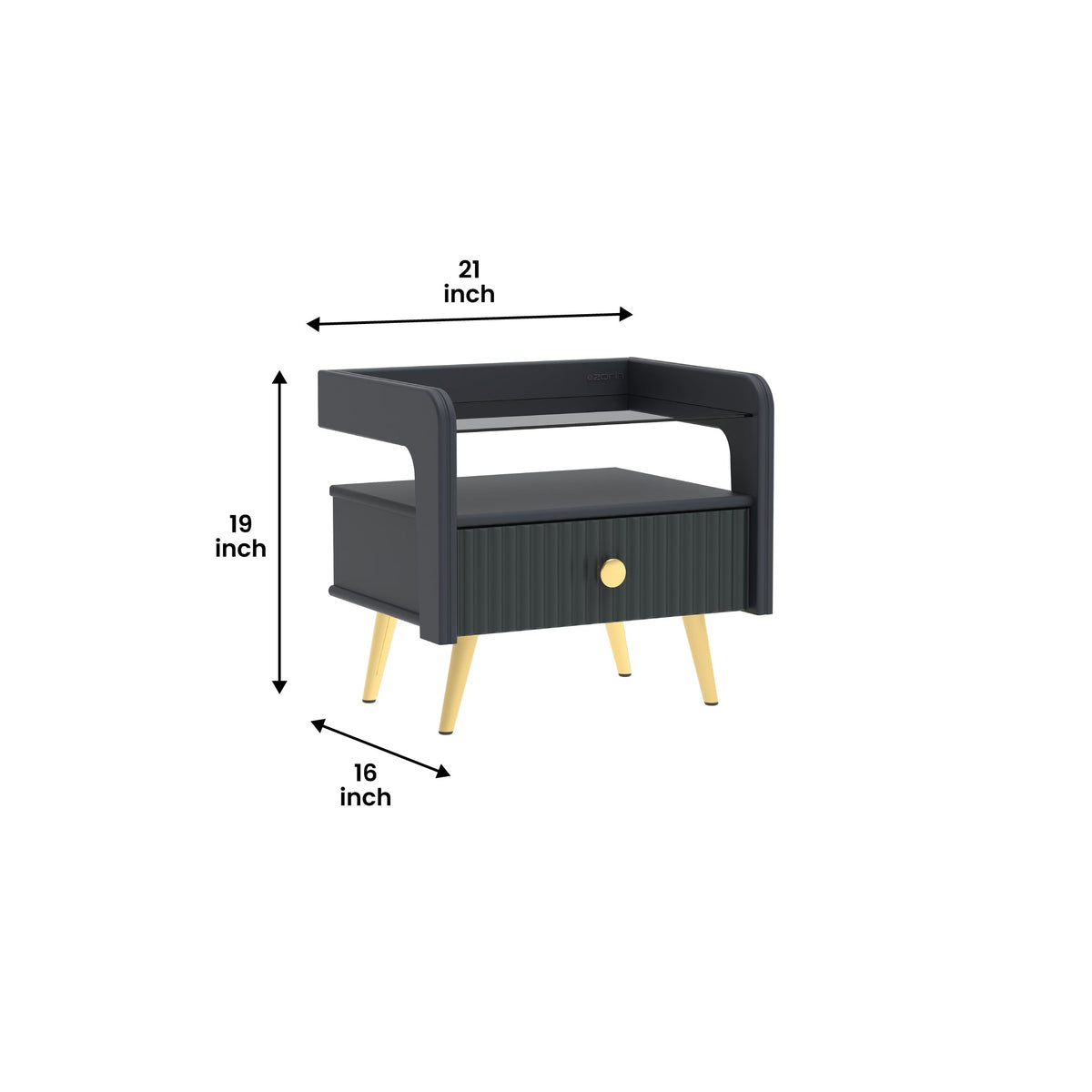 Ombre Bed Side Table Zorin