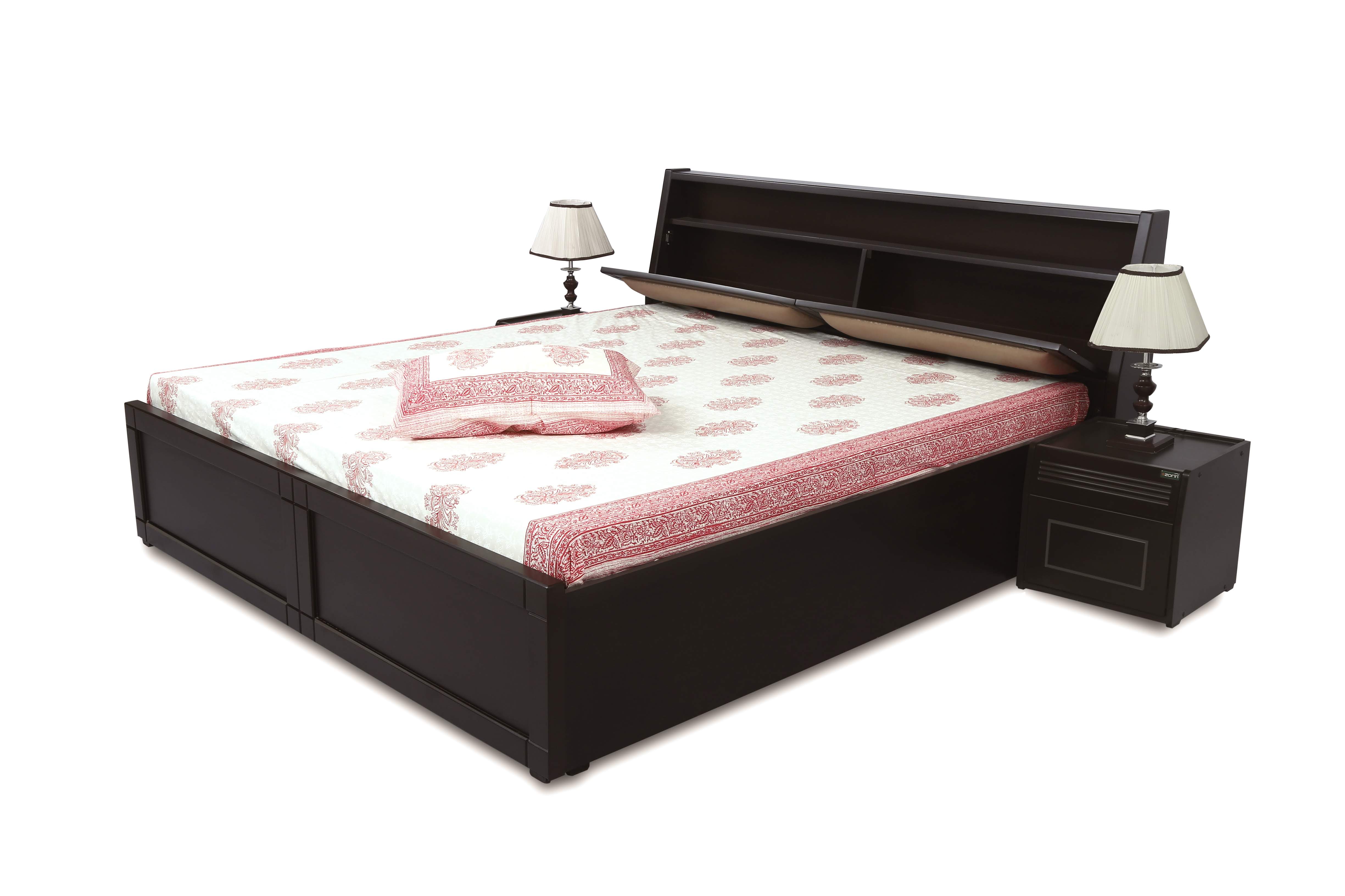 Atria King bed by Zorin in Walnut Finish Zorin