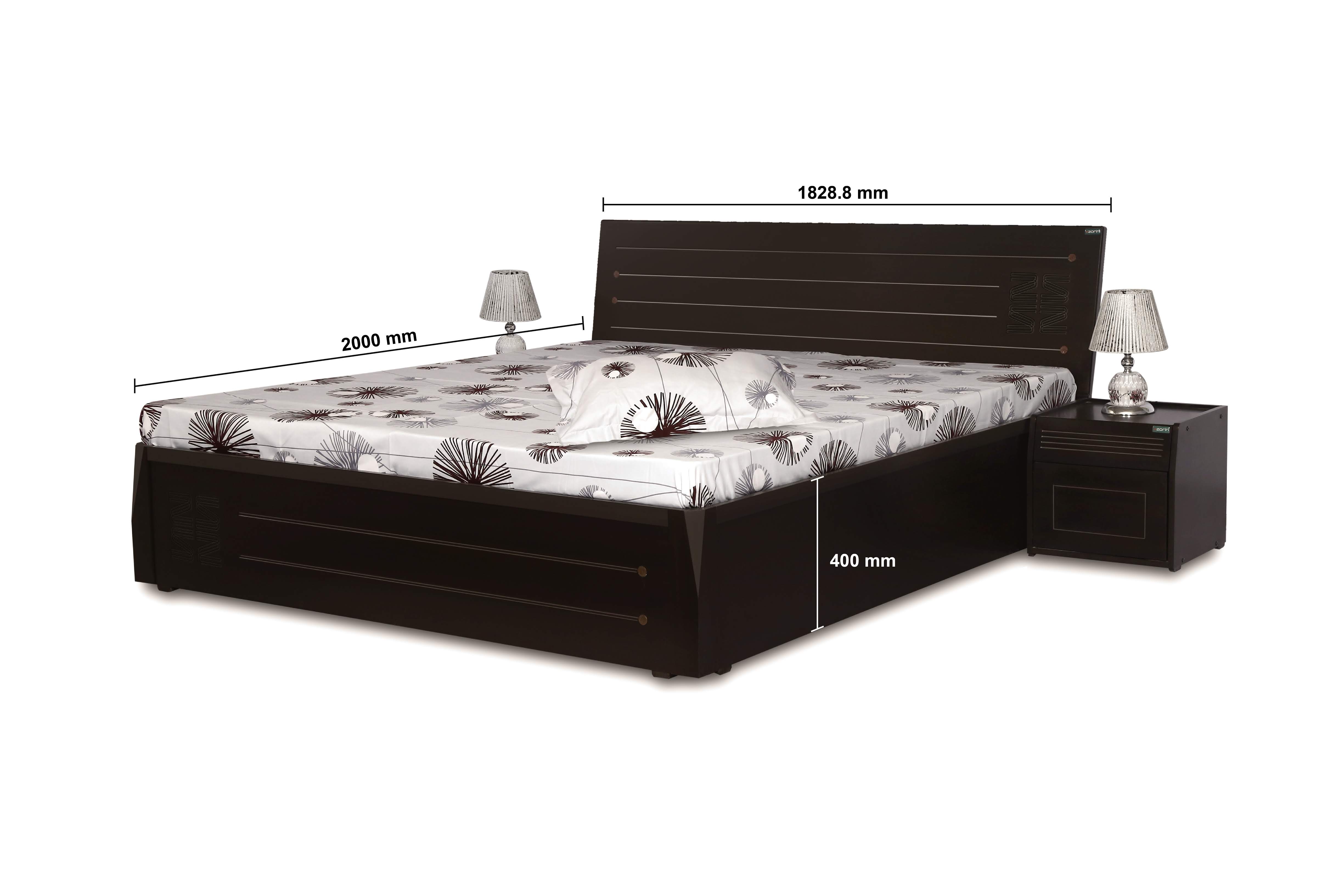 Nova bed by Zorin in Walnut Finish Zorin