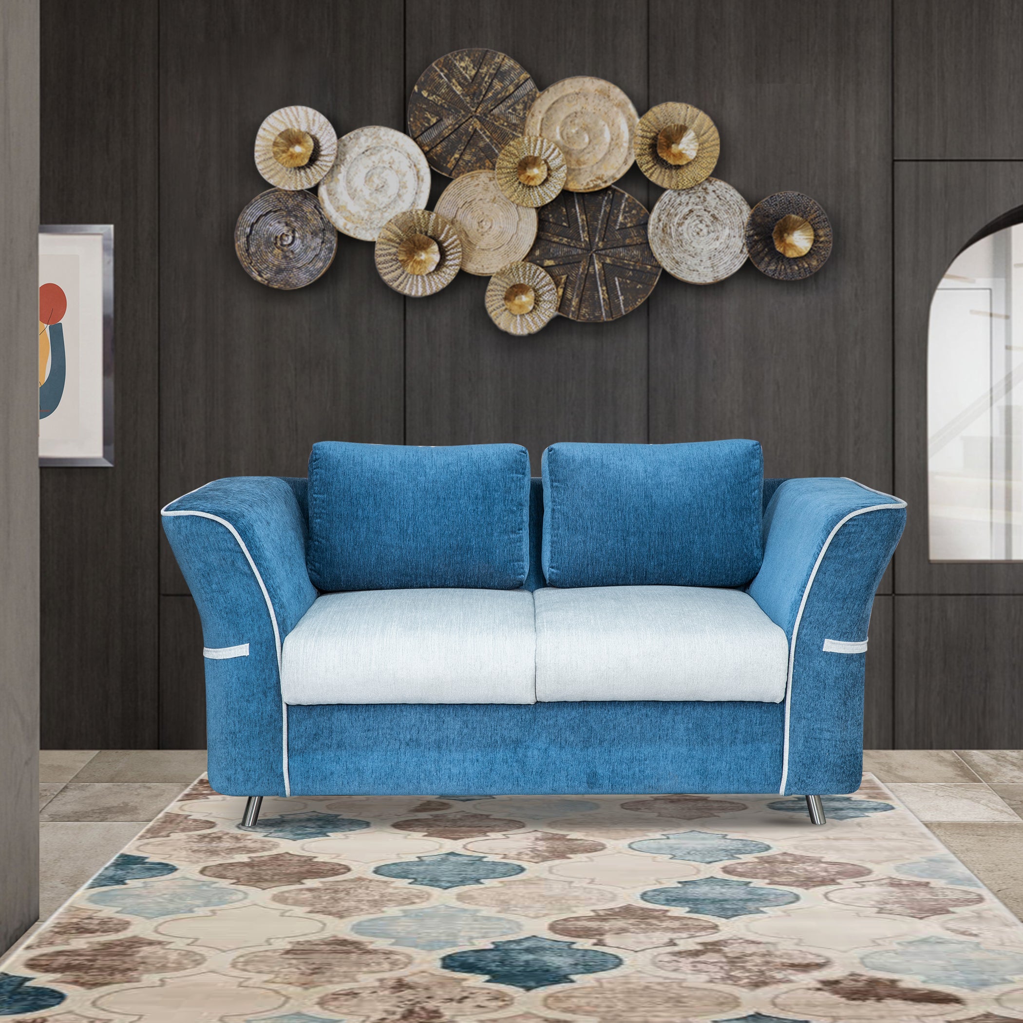 NewYork BlueTorquoise 2S Sofa by Zorin Zorin