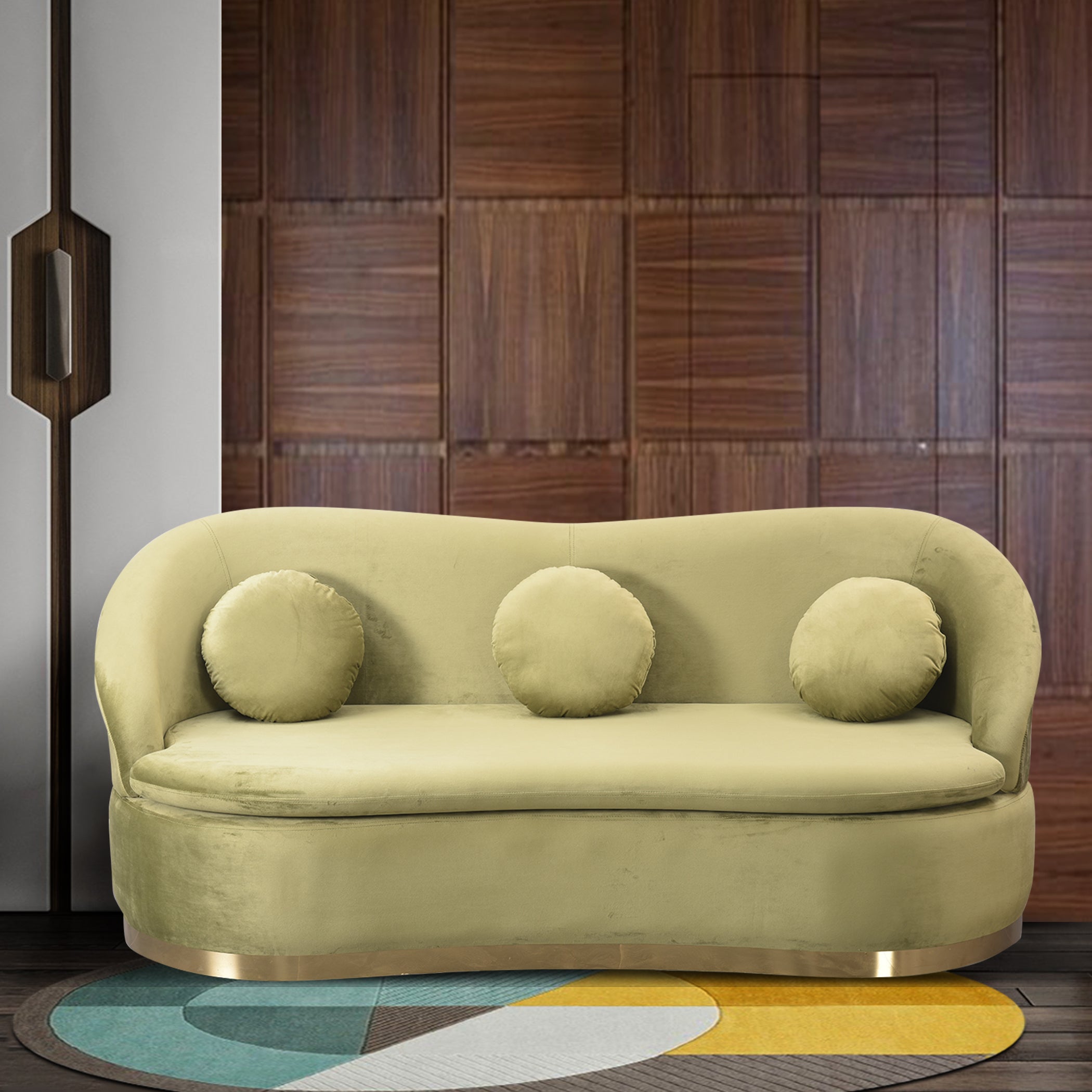 Pluto OffGreen 3S Sofa by Zorin Zorin