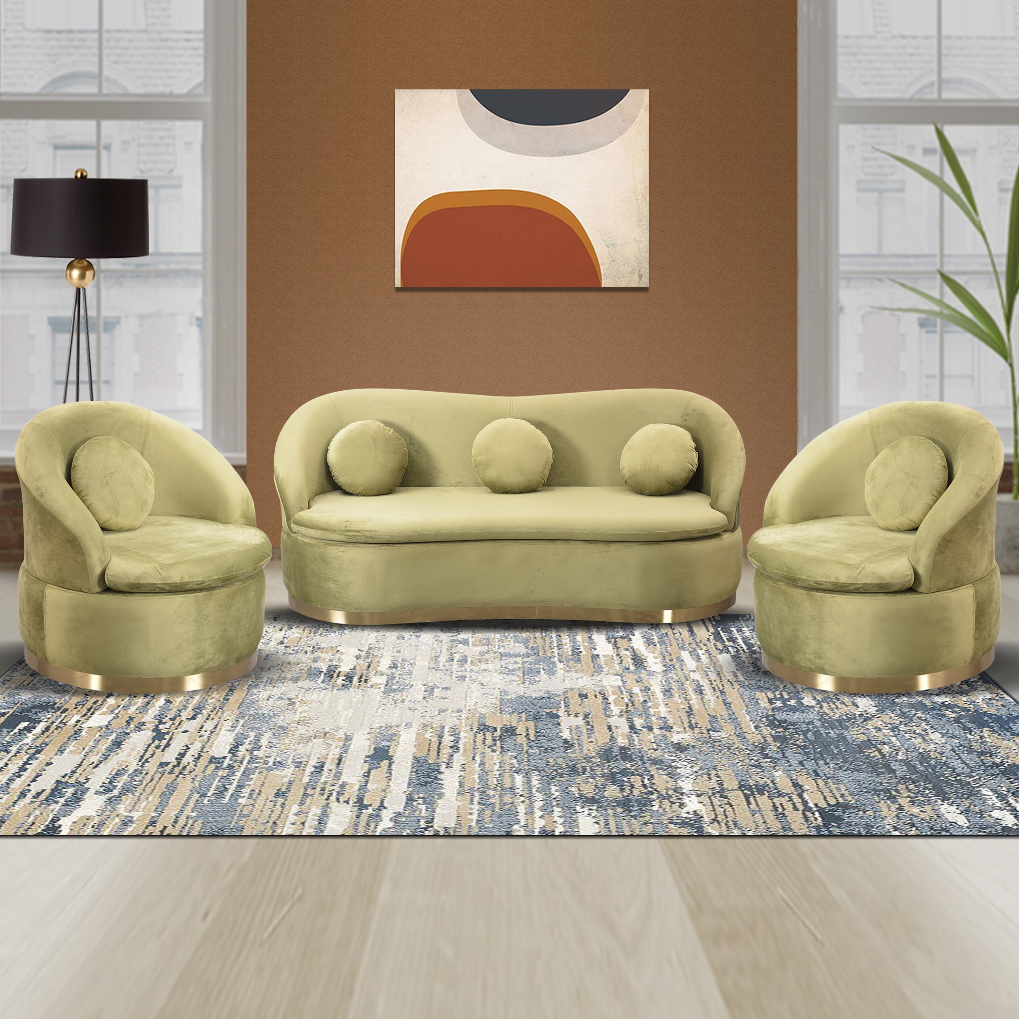 Pluto OffGreen 1S Sofa by Zorin Zorin