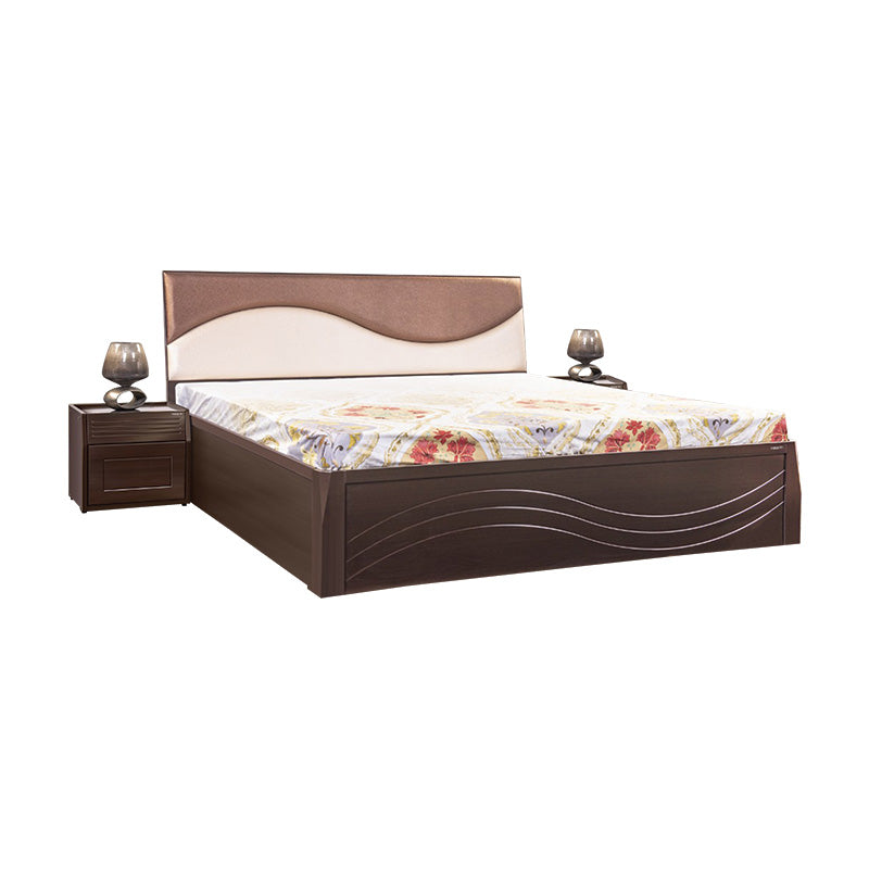 Wave King bed by Zorin in Walnut Finish Zorin