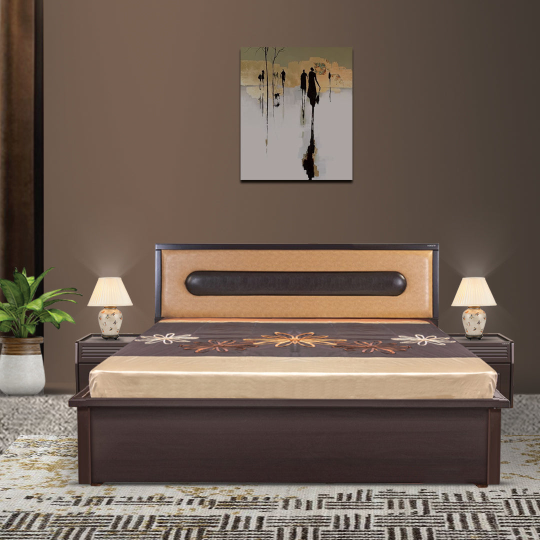 Capsule King bed by Zorin in Walnut Finish Zorin