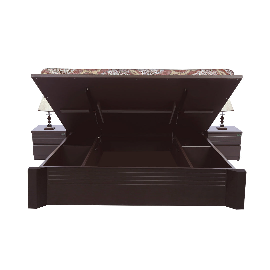 Oberon King bed by Zorin in Walnut Finish Zorin