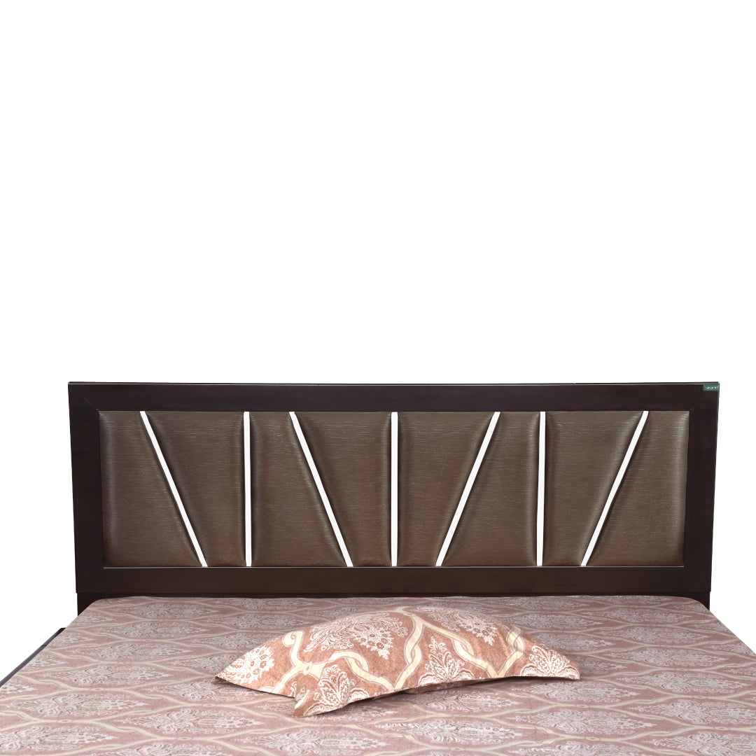 Oberon King bed by Zorin in Walnut Finish Zorin