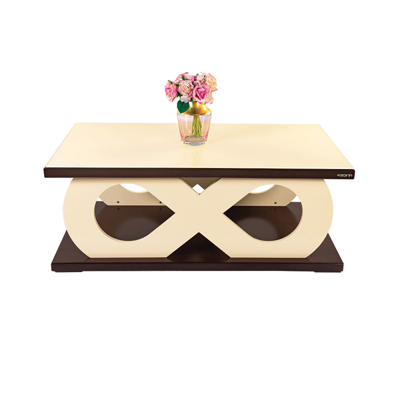 Polo Coffee Table by Zorin in Cream Walnut Finish Zorin