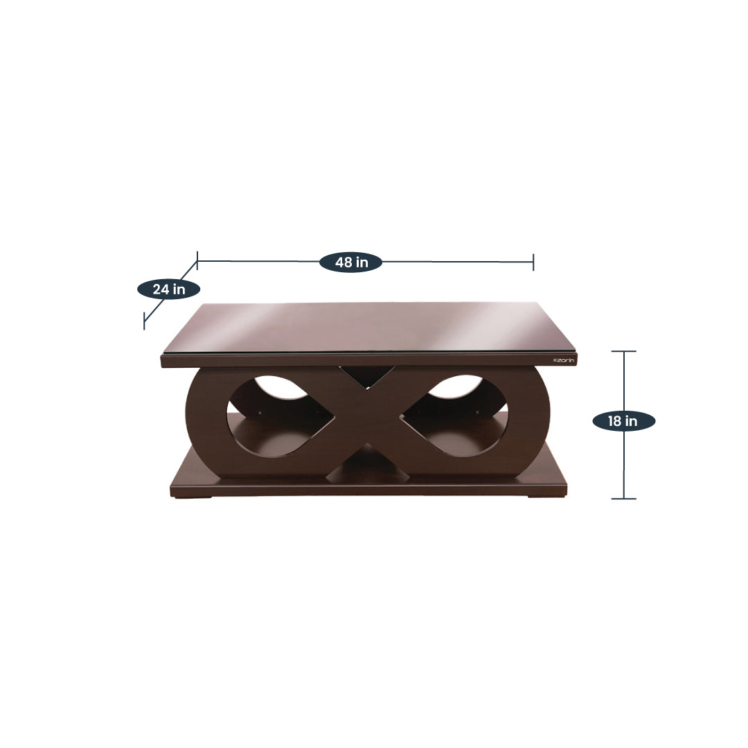 Polo Coffee Table by Zorin in Walnut Finish Zorin