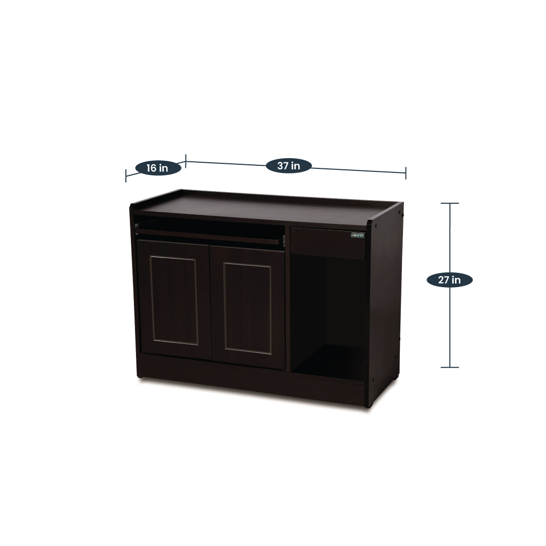 ST1 Computer Table by Zorin in Walnut Finish Zorin