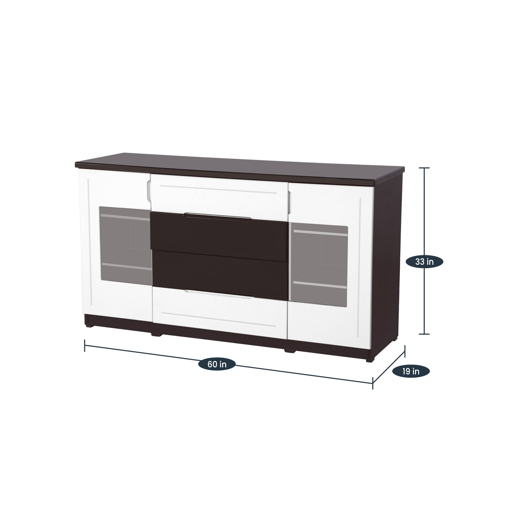Daisy30 Multi Utility by Zorin in White Walnut Finish Zorin