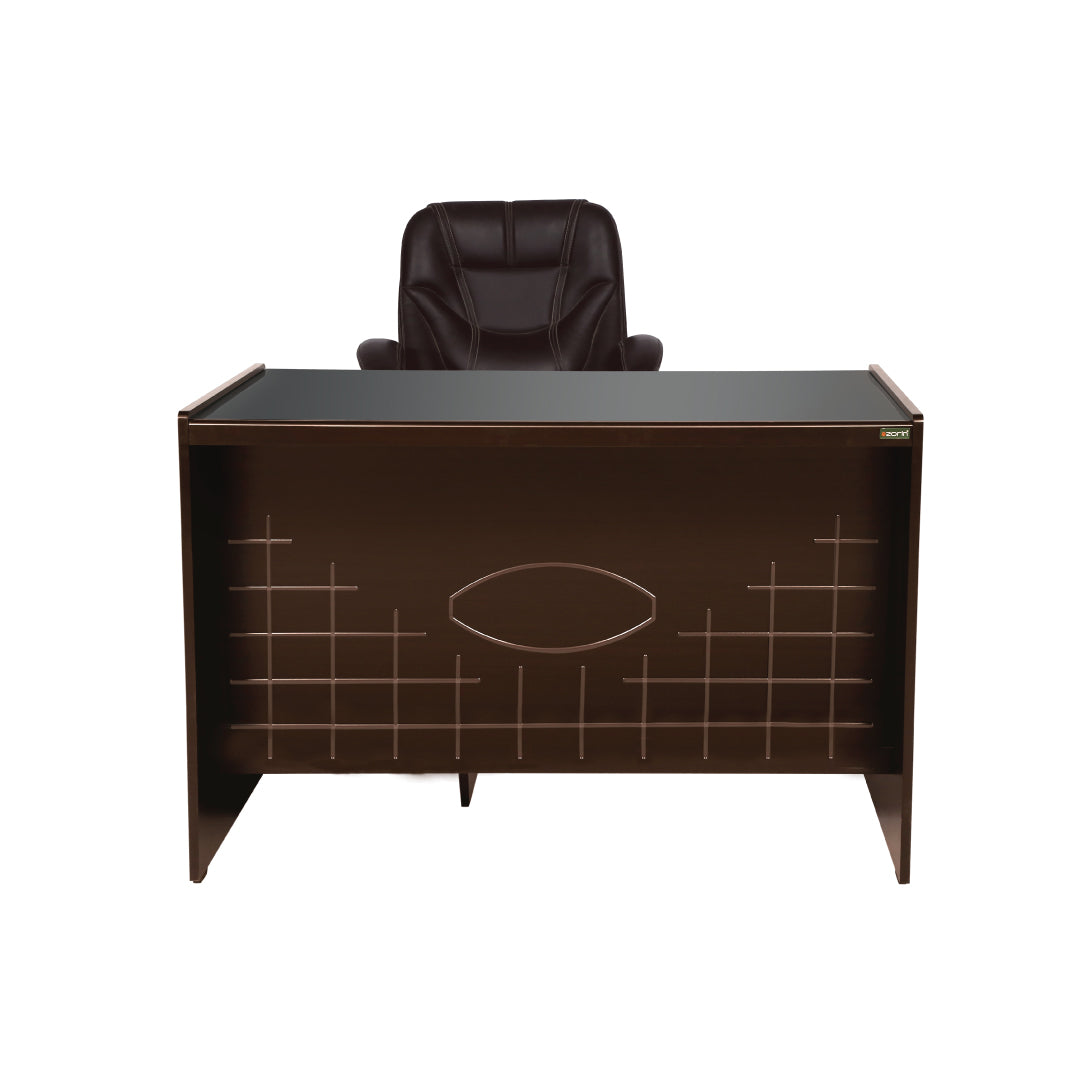 Spark4824 Office Study Table by Zorin in Walnut Finish Zorin