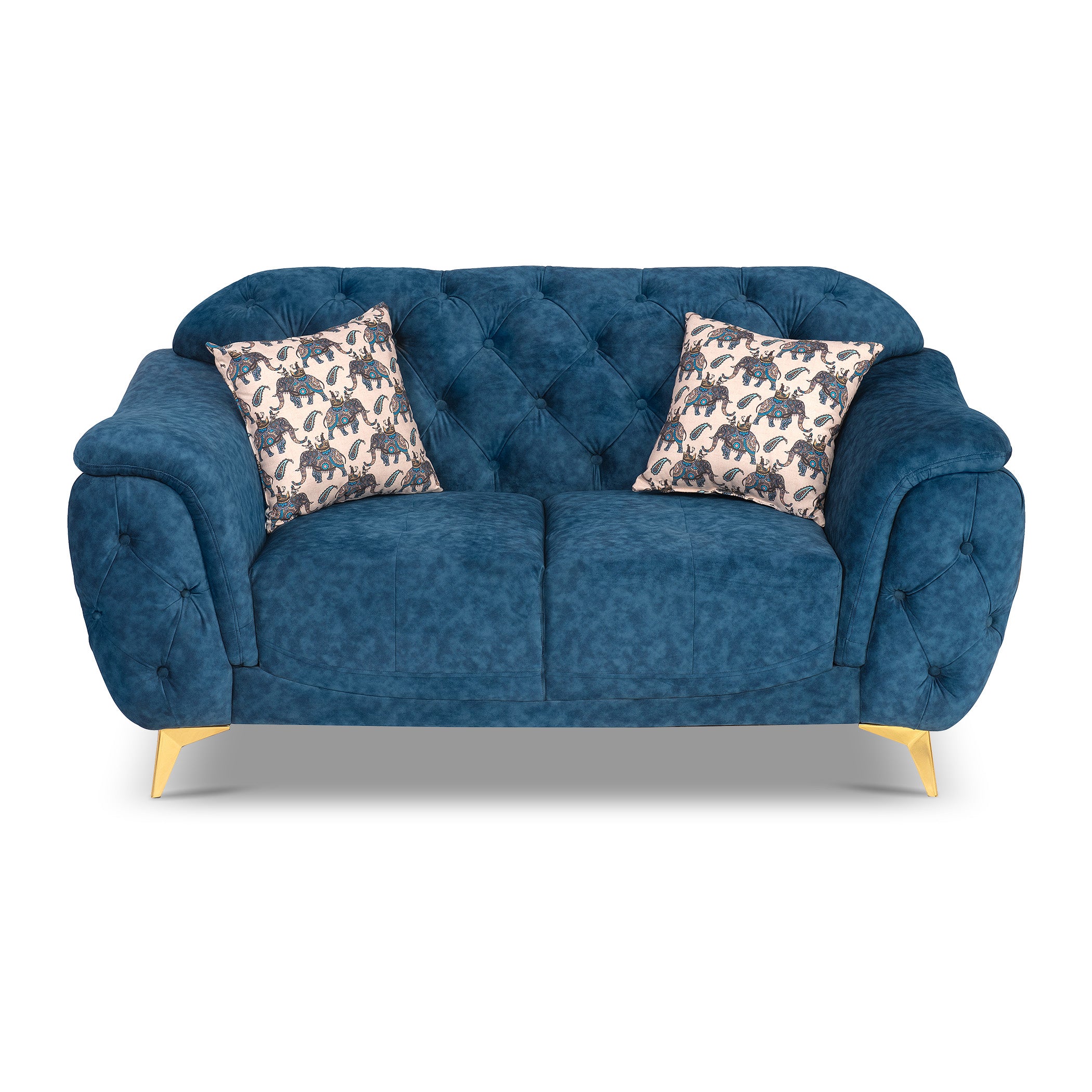 Denmark TexturedBlue 2S Sofa by Zorin Zorin
