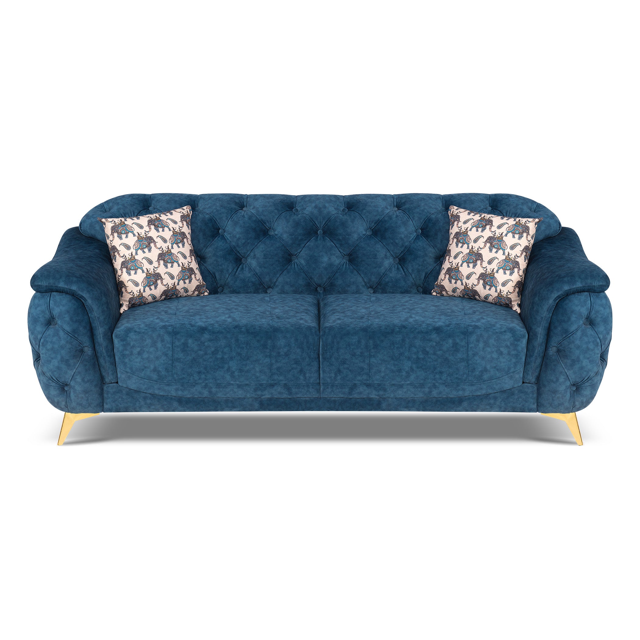 Denmark TexturedBlue 3S Sofa by Zorin Zorin