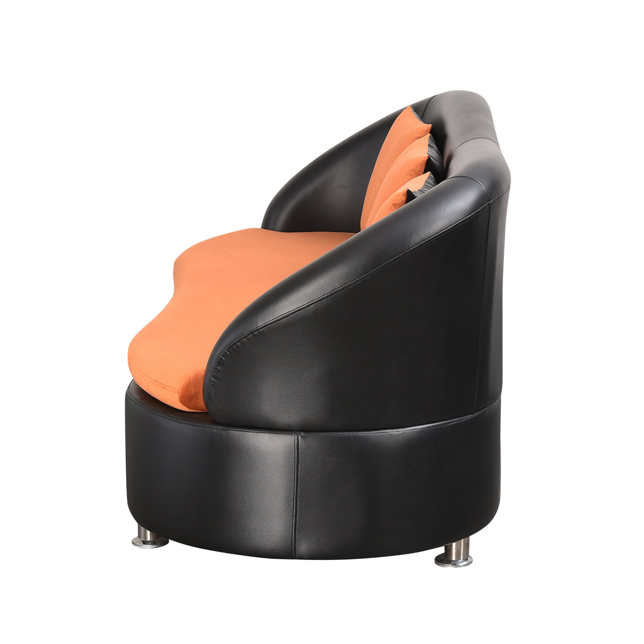 Moon BlackOrange 3S Sofa by Zorin Zorin