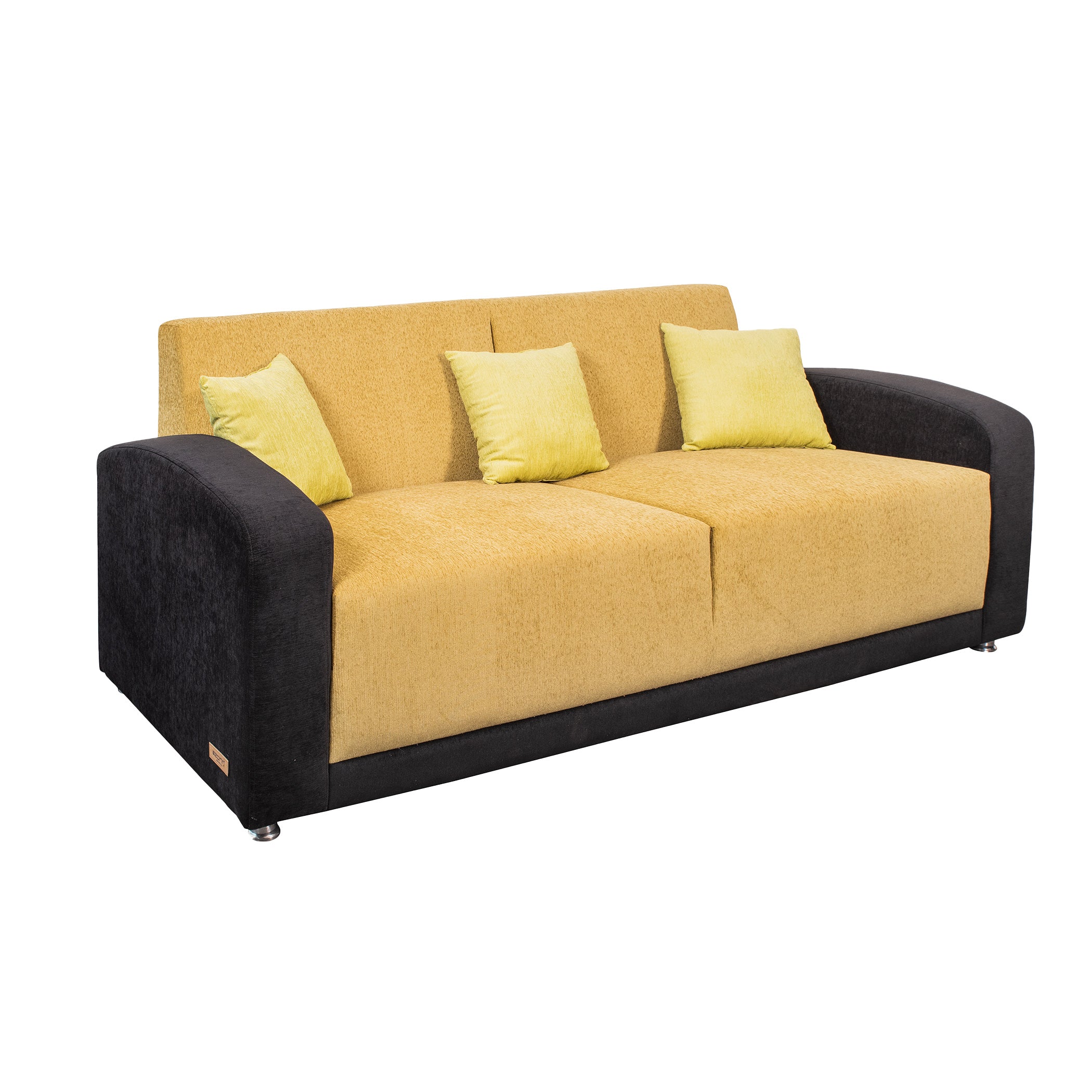 Swiss BlackYellow 3S Sofa by Zorin Zorin