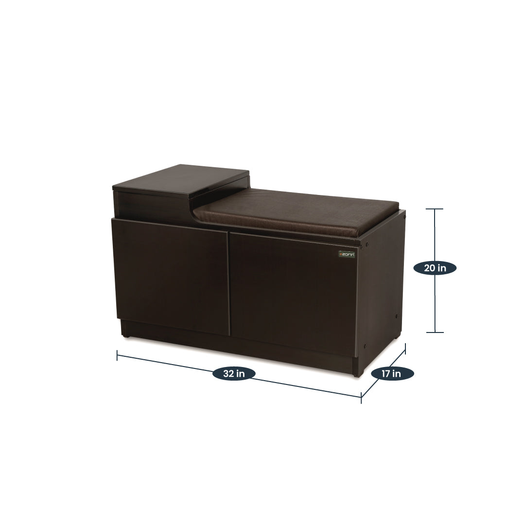 SR4 Shoe Rack by Zorin in Walnut Finish Zorin