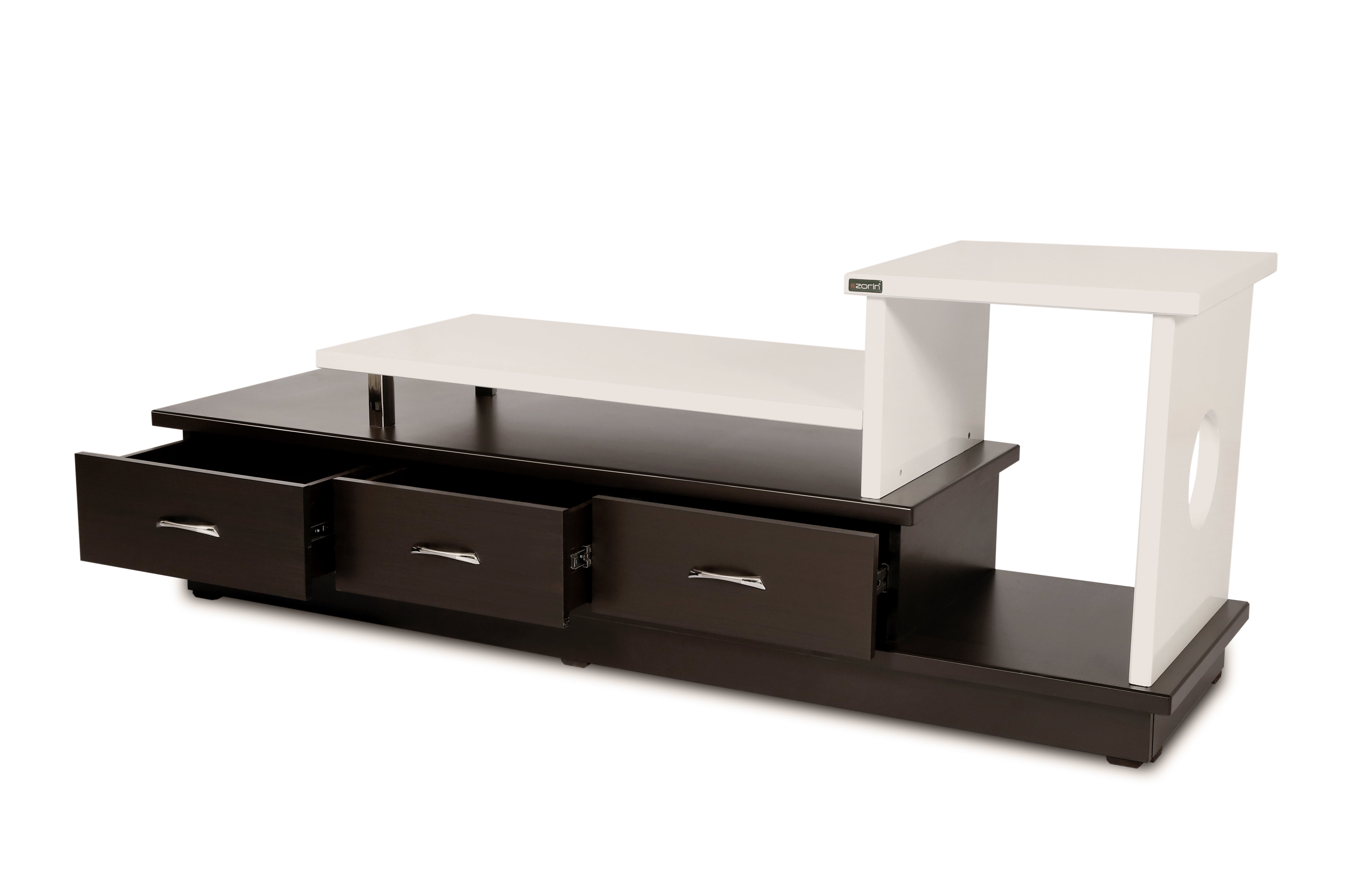 Elle66 TV Unit by Zorin in White Walnut Finish Zorin