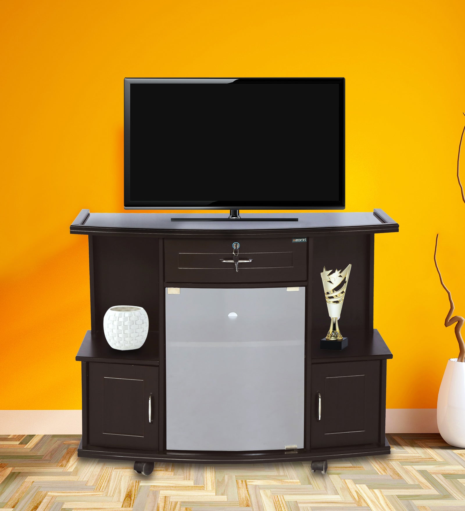 TR42M TV Unit by Zorin in Walnut Finish Zorin