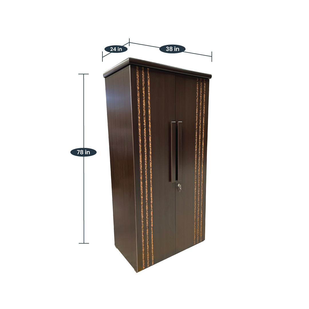 Alpha 2D Wardrobe by Zorin in Walnut Finish Zorin