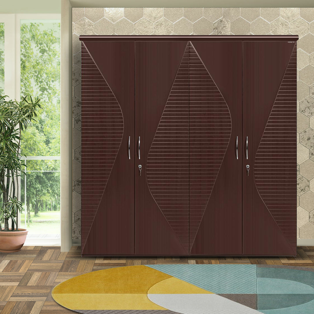 Block 2D Wardrobe by Zorin in Walnut Finish Zorin