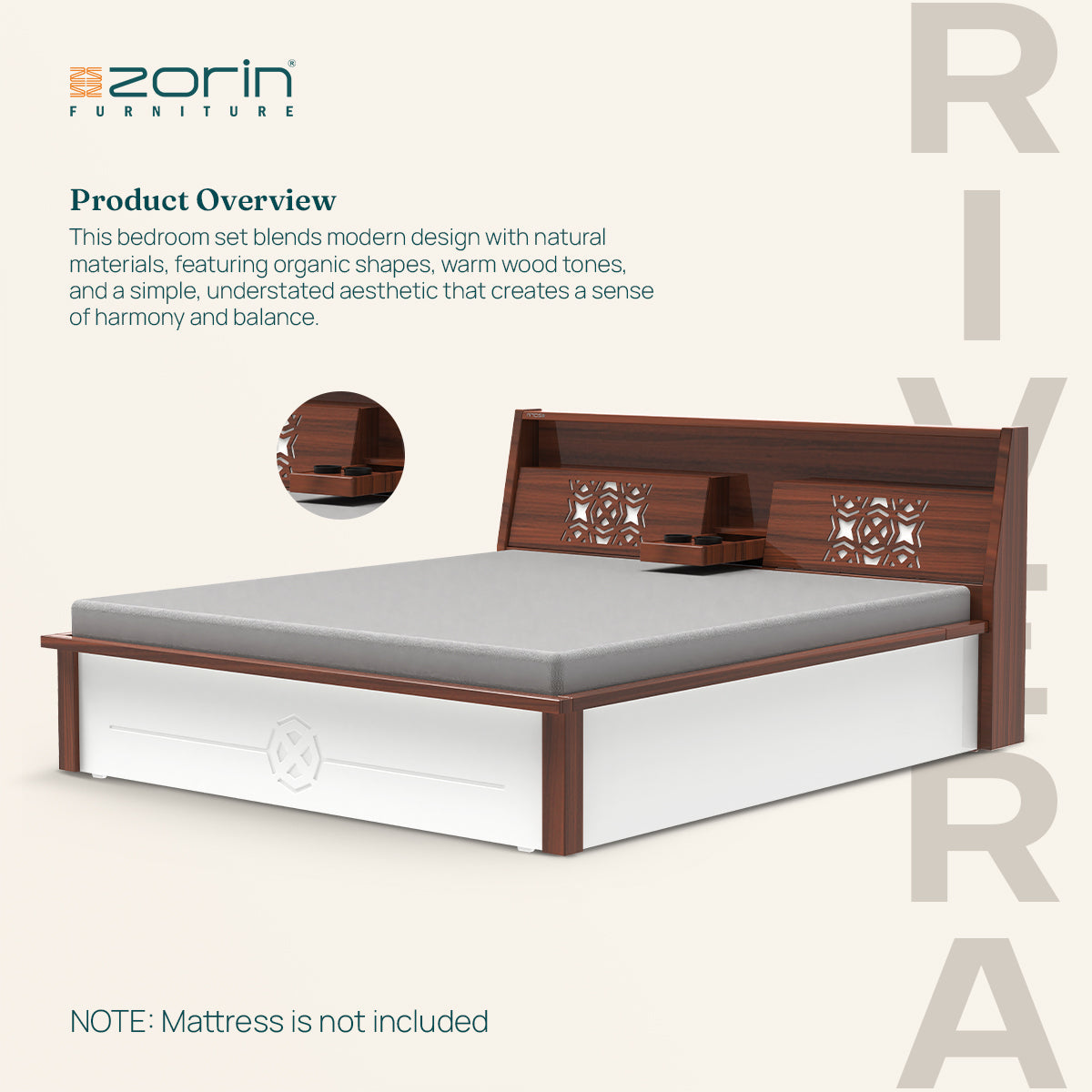 Rivera Bed Storage Zorin