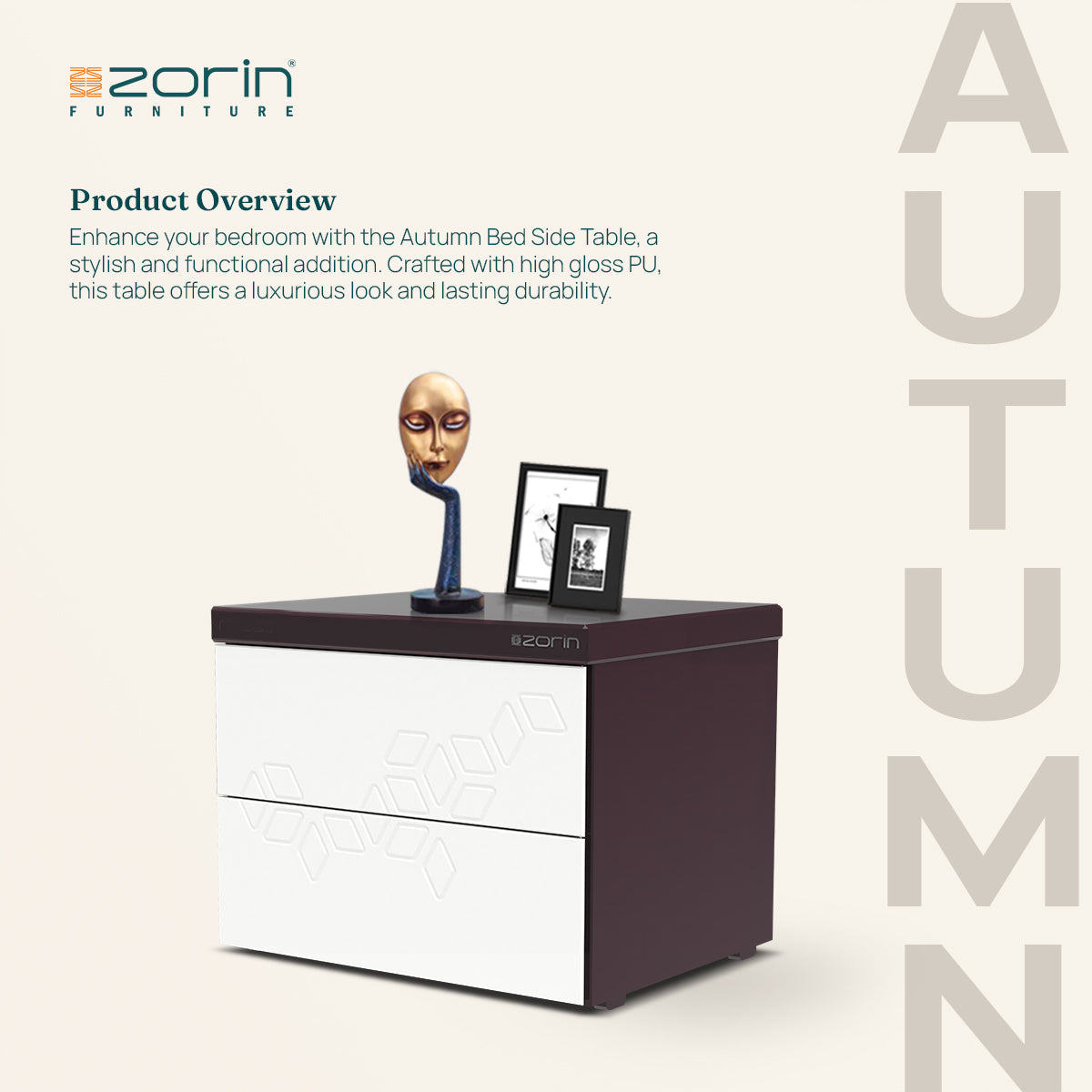 Autumn Bed Side Table Zorin