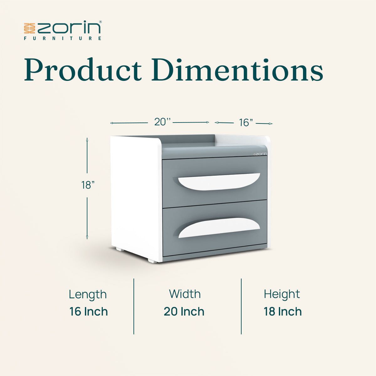 Kara Bed Side Table Zorin