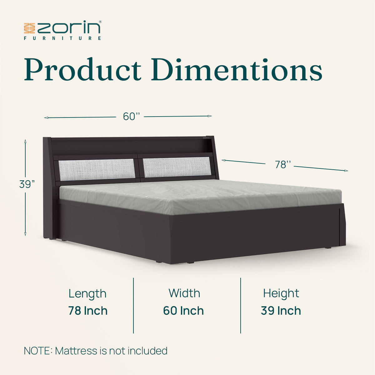 Atria Bed Storage Zorin