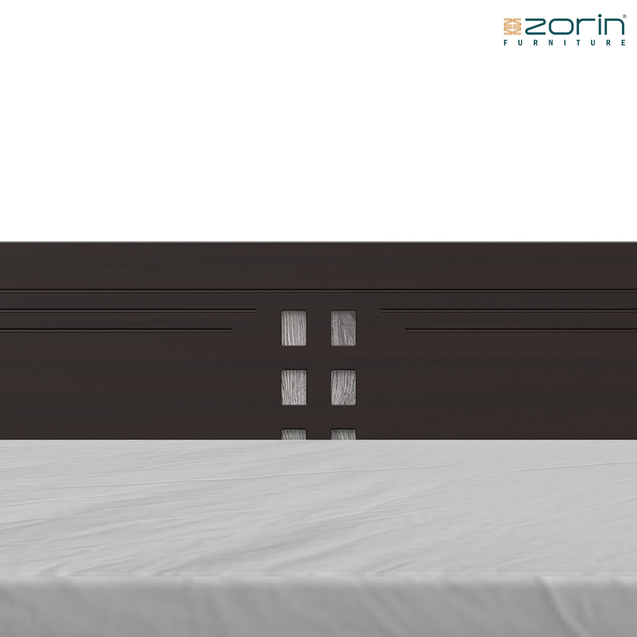 Atlas bed in Walnut Finish Zorin