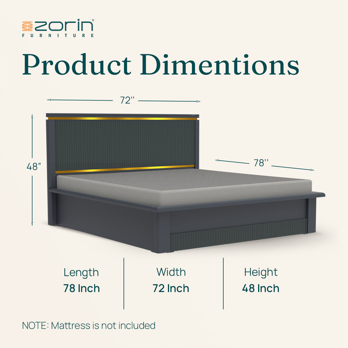 Ombre Bed Storage Zorin