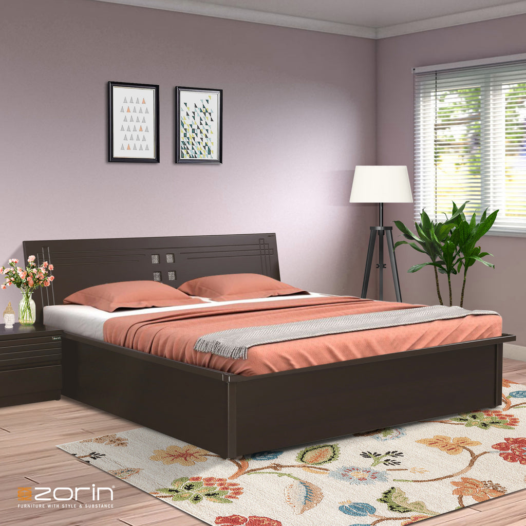 Atlas King Bed in Walnut Finish| Shop Now for the Best Prices at Zorin