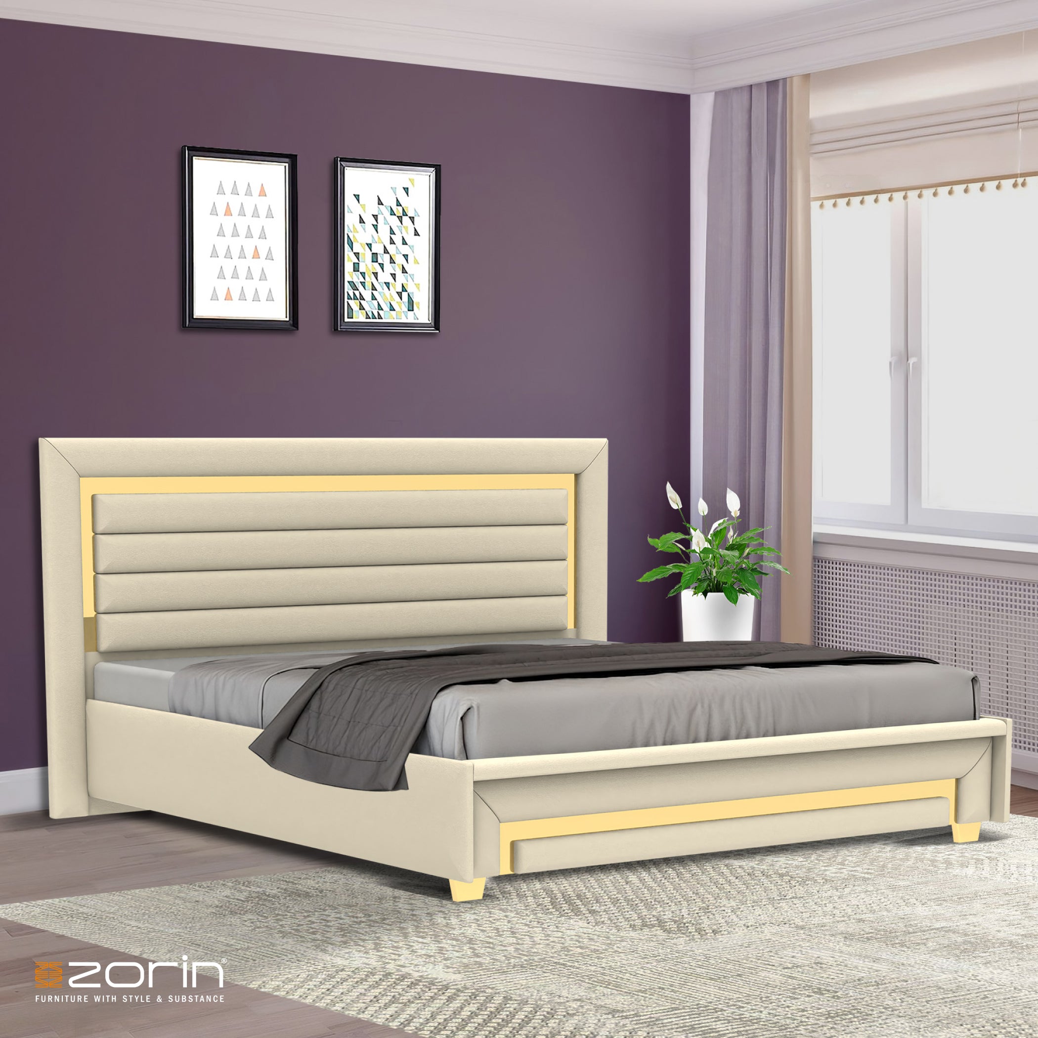 Roger King Bed With Storage Zorin