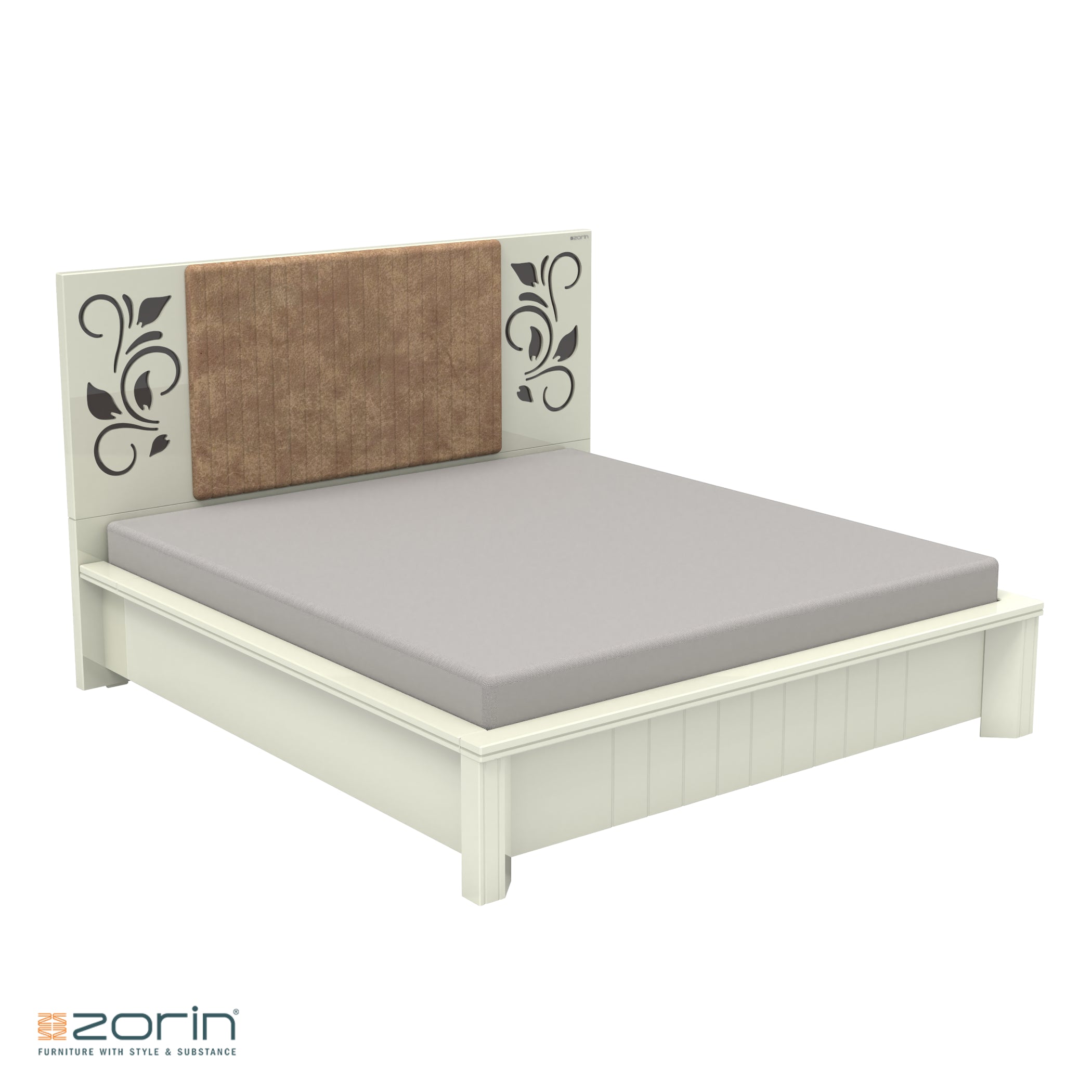 Allure King -Hydraulic Bed High  Gloss PU Zorin